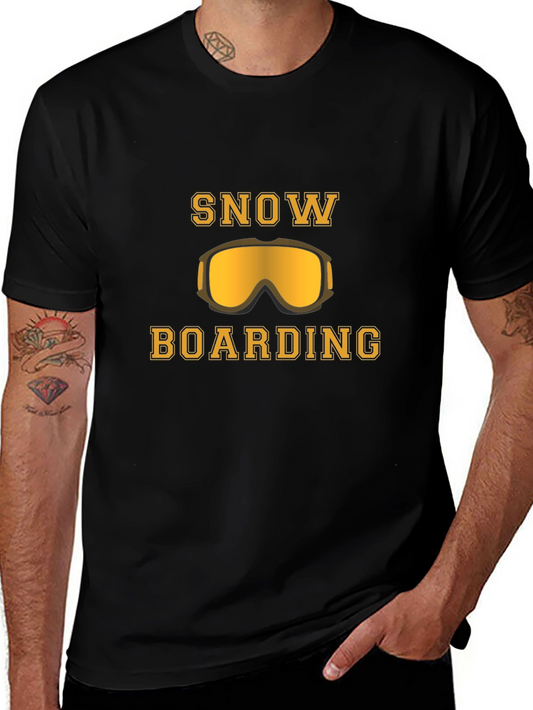 Snowboarding T-Shirt: Goggles Graphic Tee