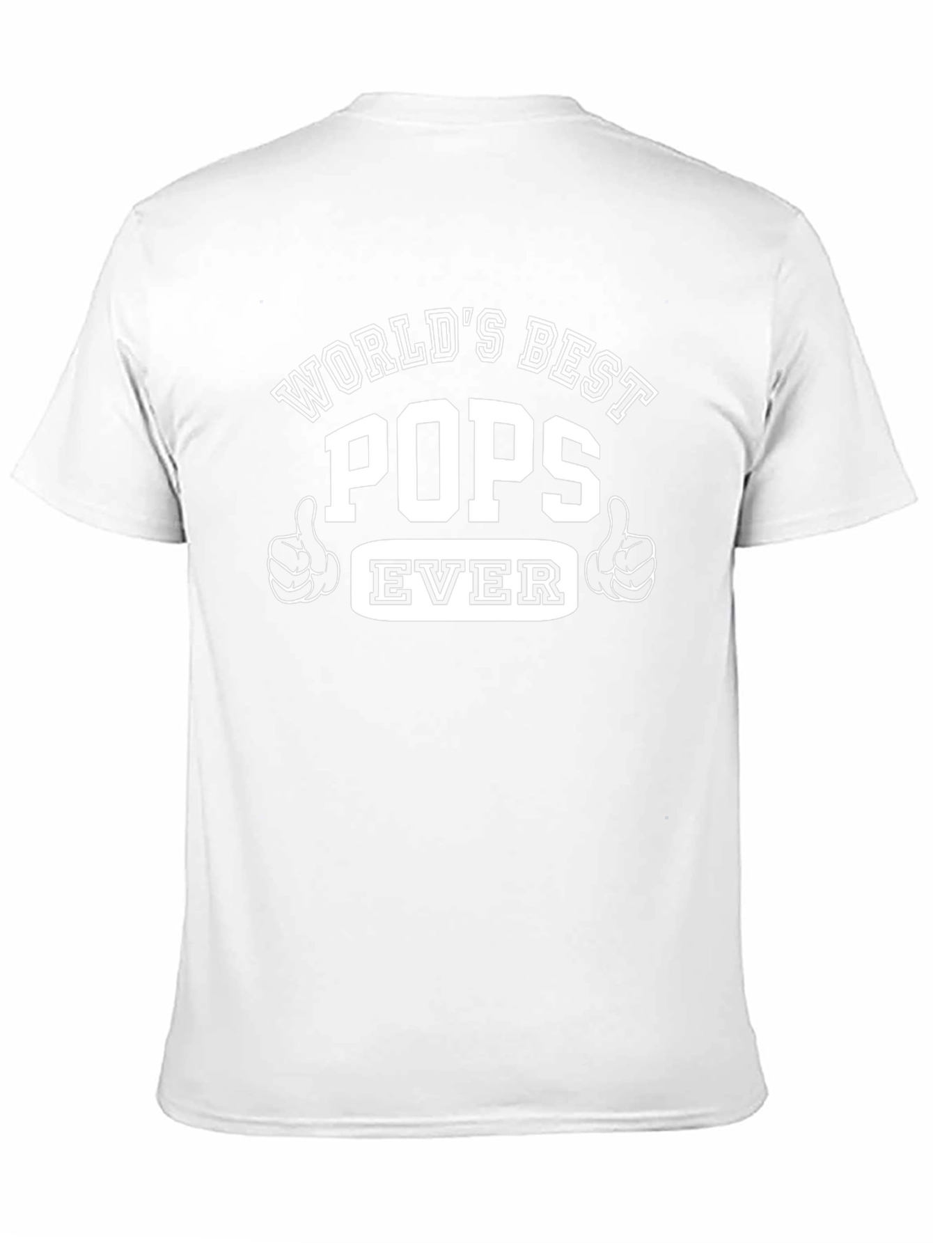 Worlds Best Pops Ever Black Graphic Tee