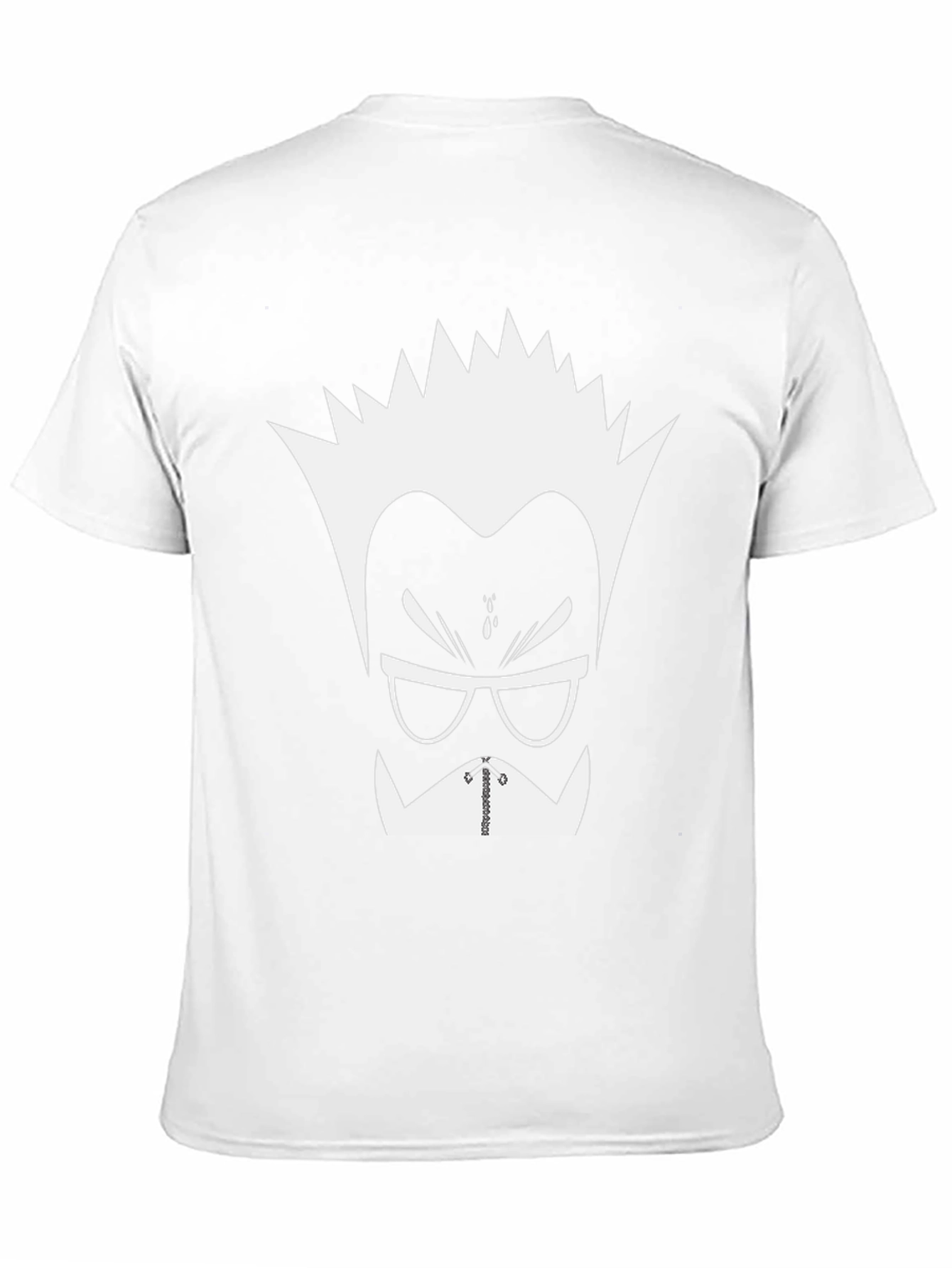 Mens Black Graphic Tee - Cartoon Mad Scientist Design