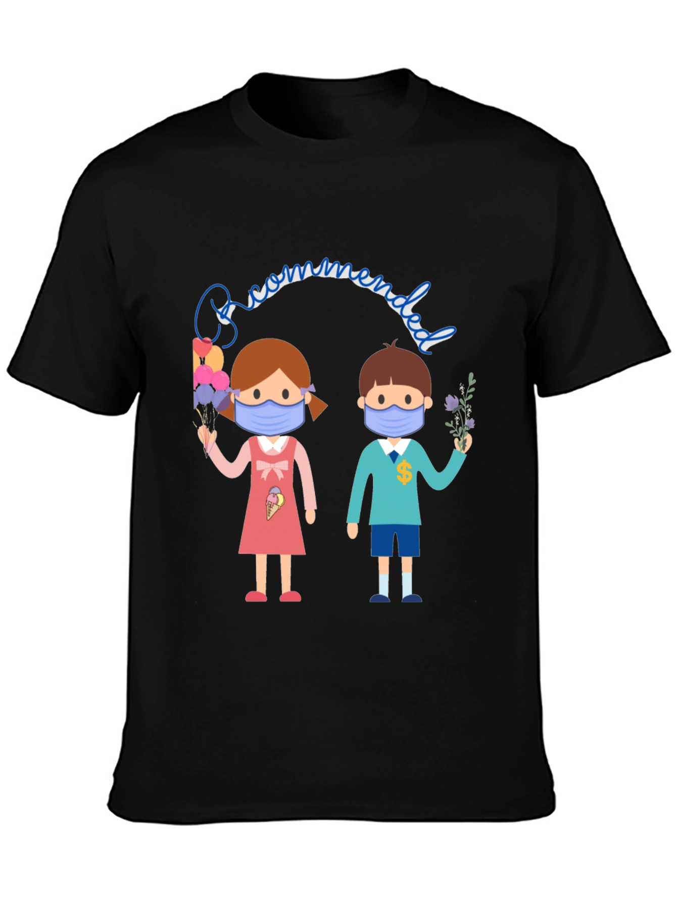 Masked Kids Graphic T-Shirt - Back to School