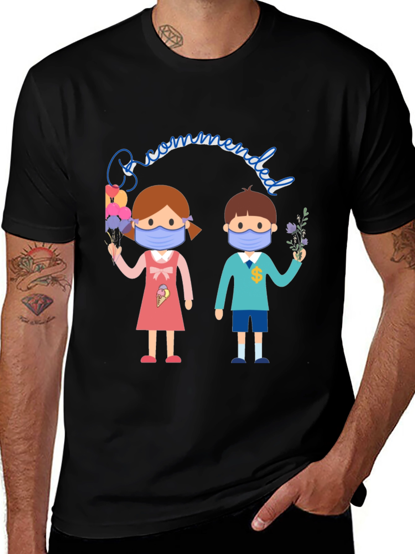 Masked Kids Graphic T-Shirt - Back to School