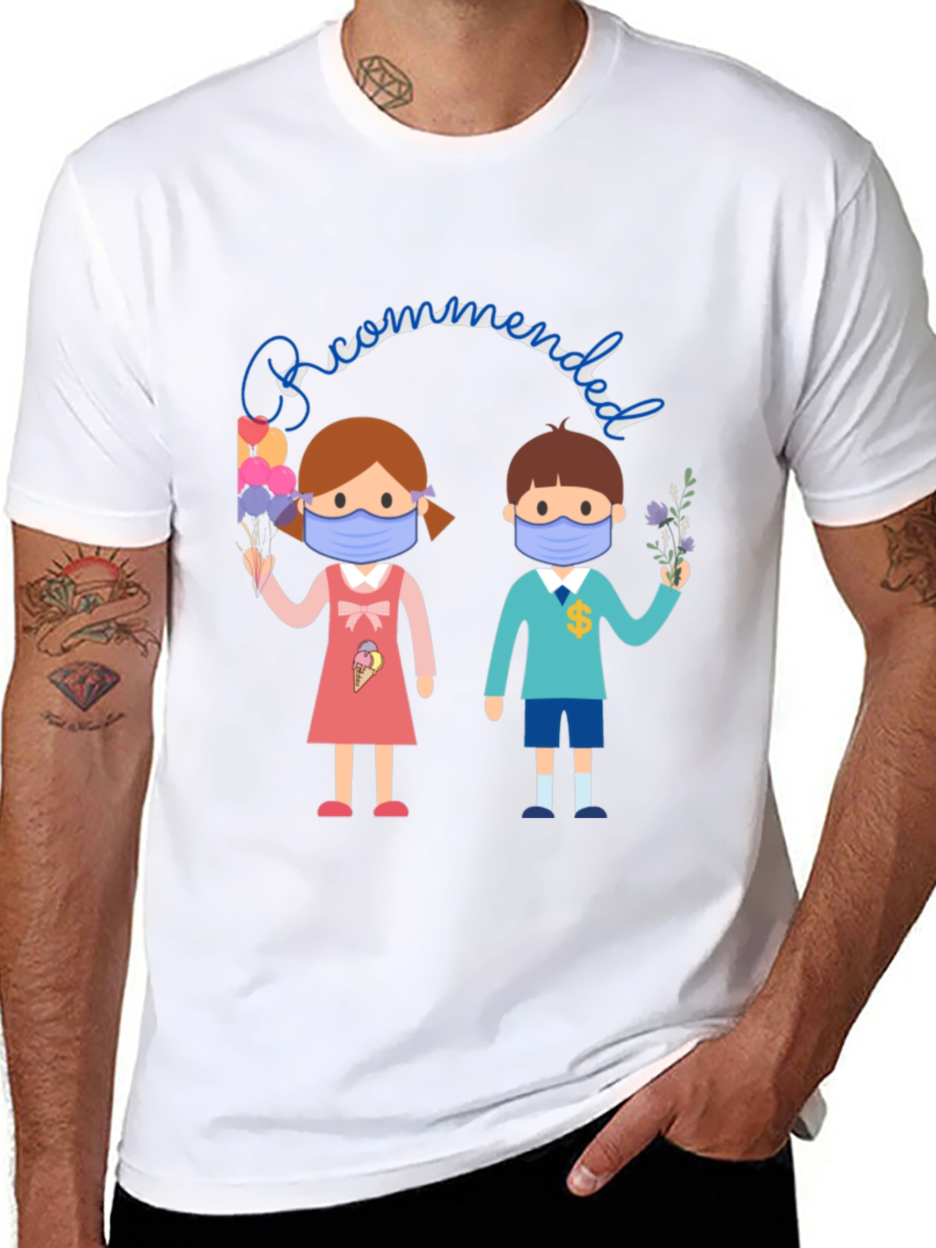 Masked Kids Graphic T-Shirt - Back to School