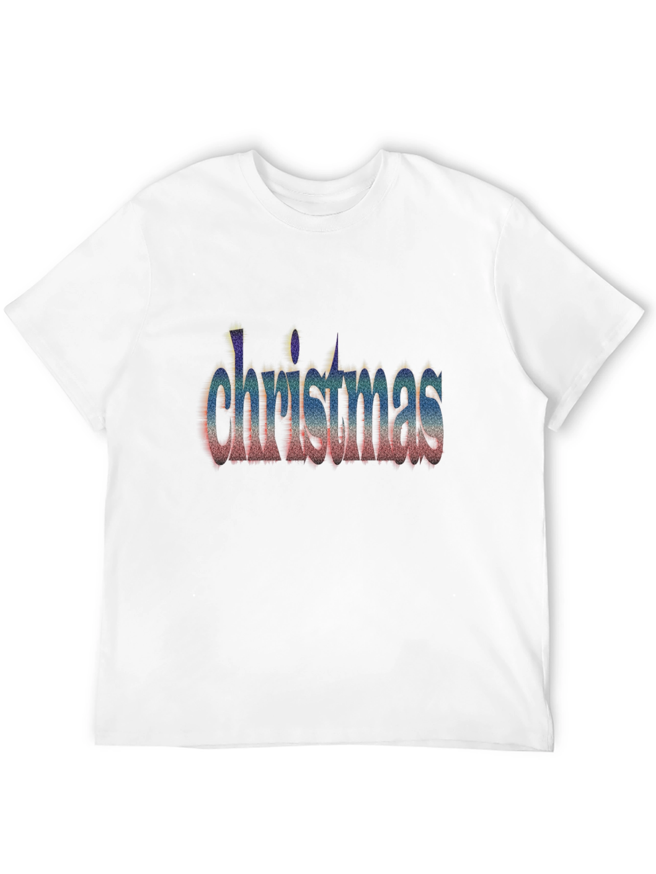 Christmas Word Art Black T-Shirt Holiday Festive