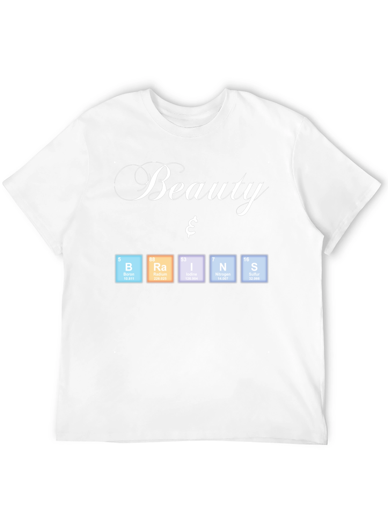 Beauty & Brains Periodic Table T-Shirt