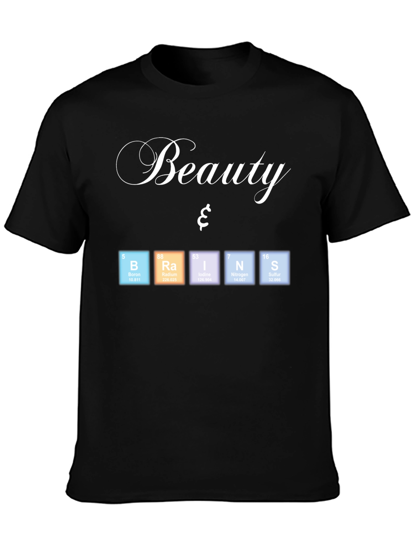 Beauty & Brains Periodic Table T-Shirt