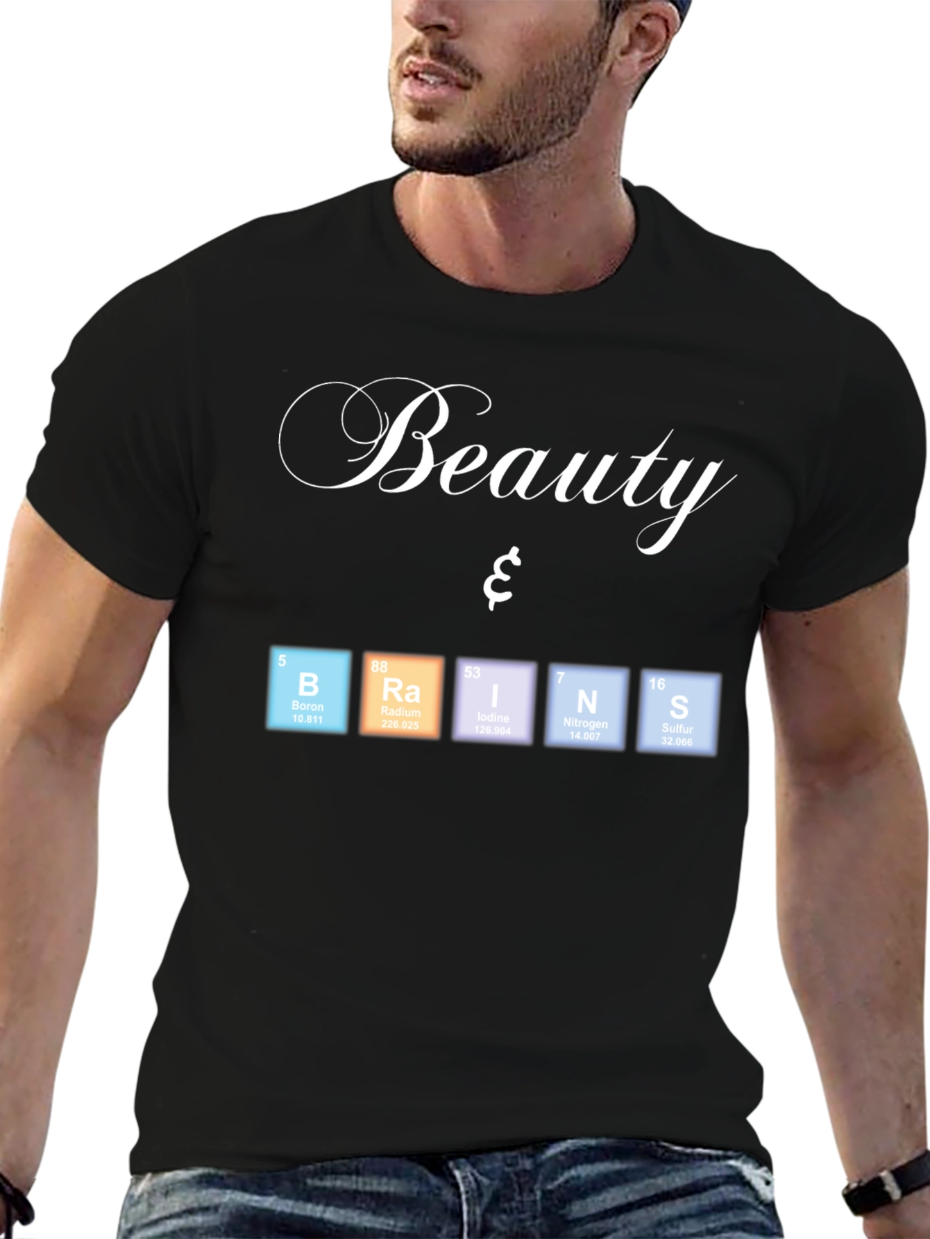 Beauty & Brains Periodic Table T-Shirt