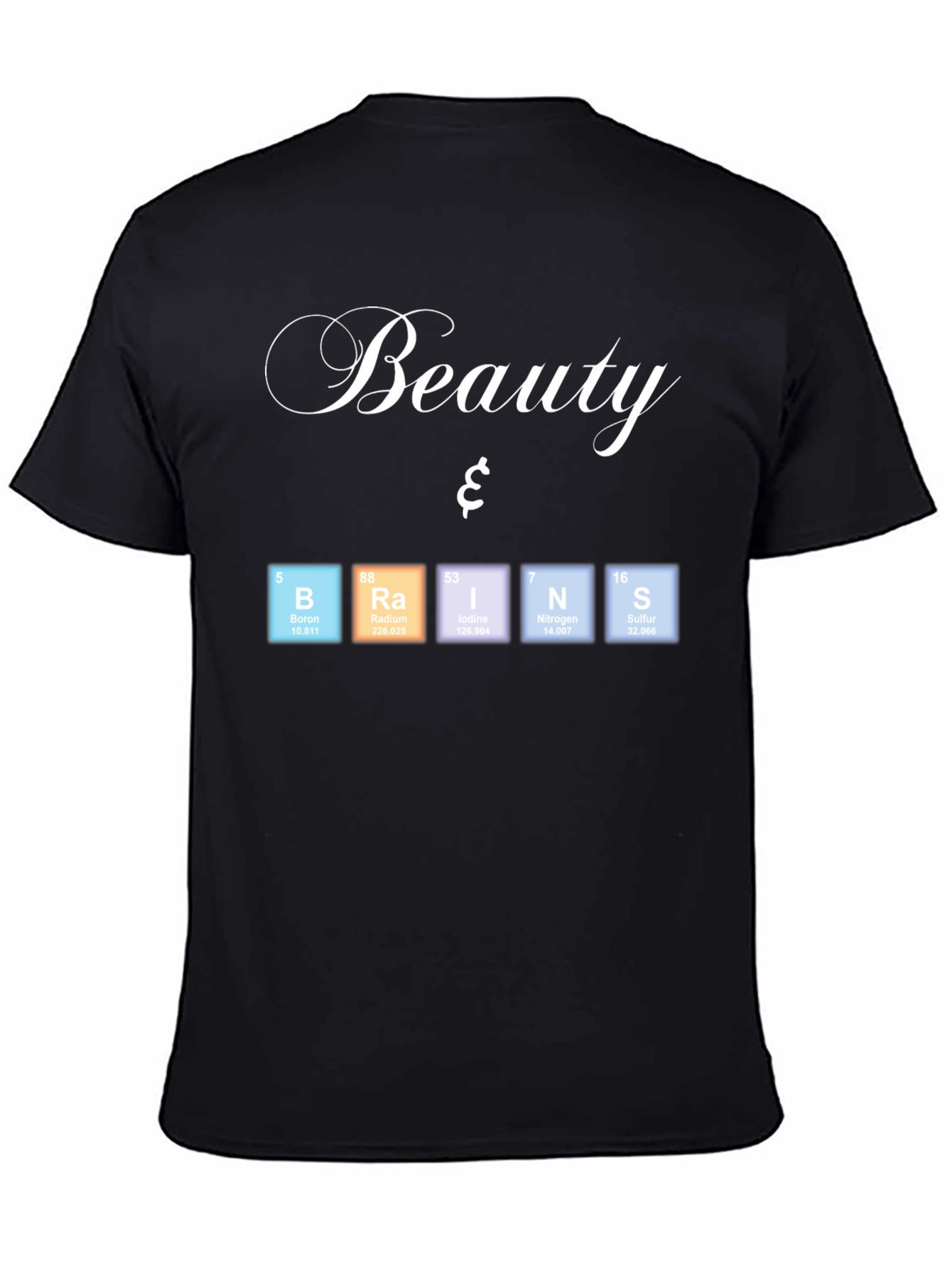 Beauty & Brains Periodic Table T-Shirt