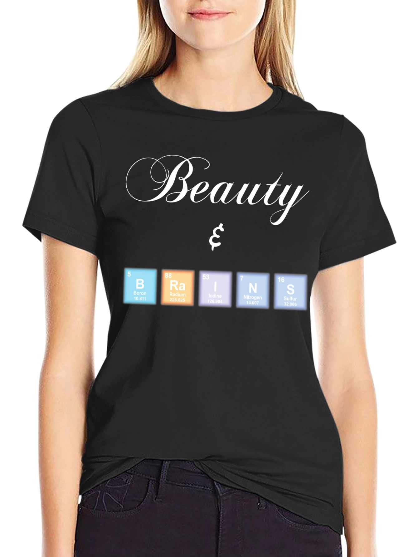 Beauty & Brains Periodic Table T-Shirt