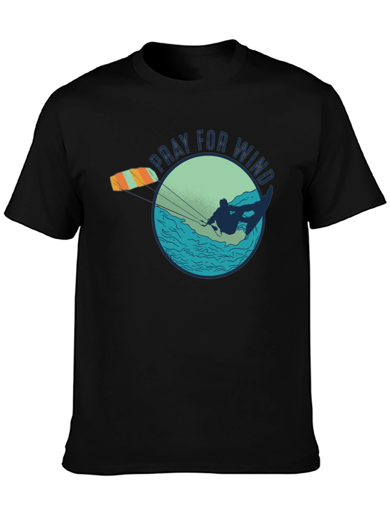 Pray For Wind Kiteboarding Graphic Tee