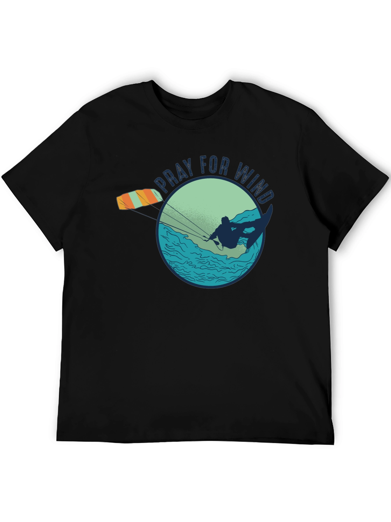 Pray For Wind Kiteboarding Graphic Tee