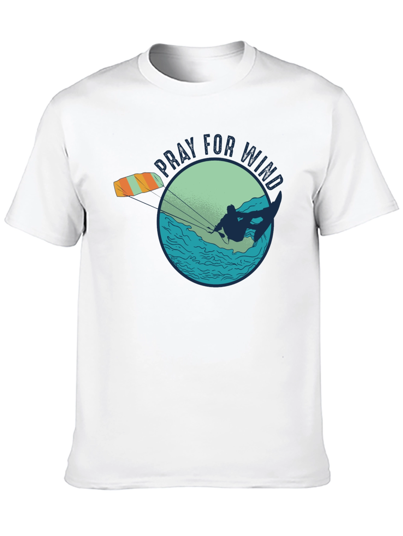 Pray For Wind Kiteboarding Graphic Tee