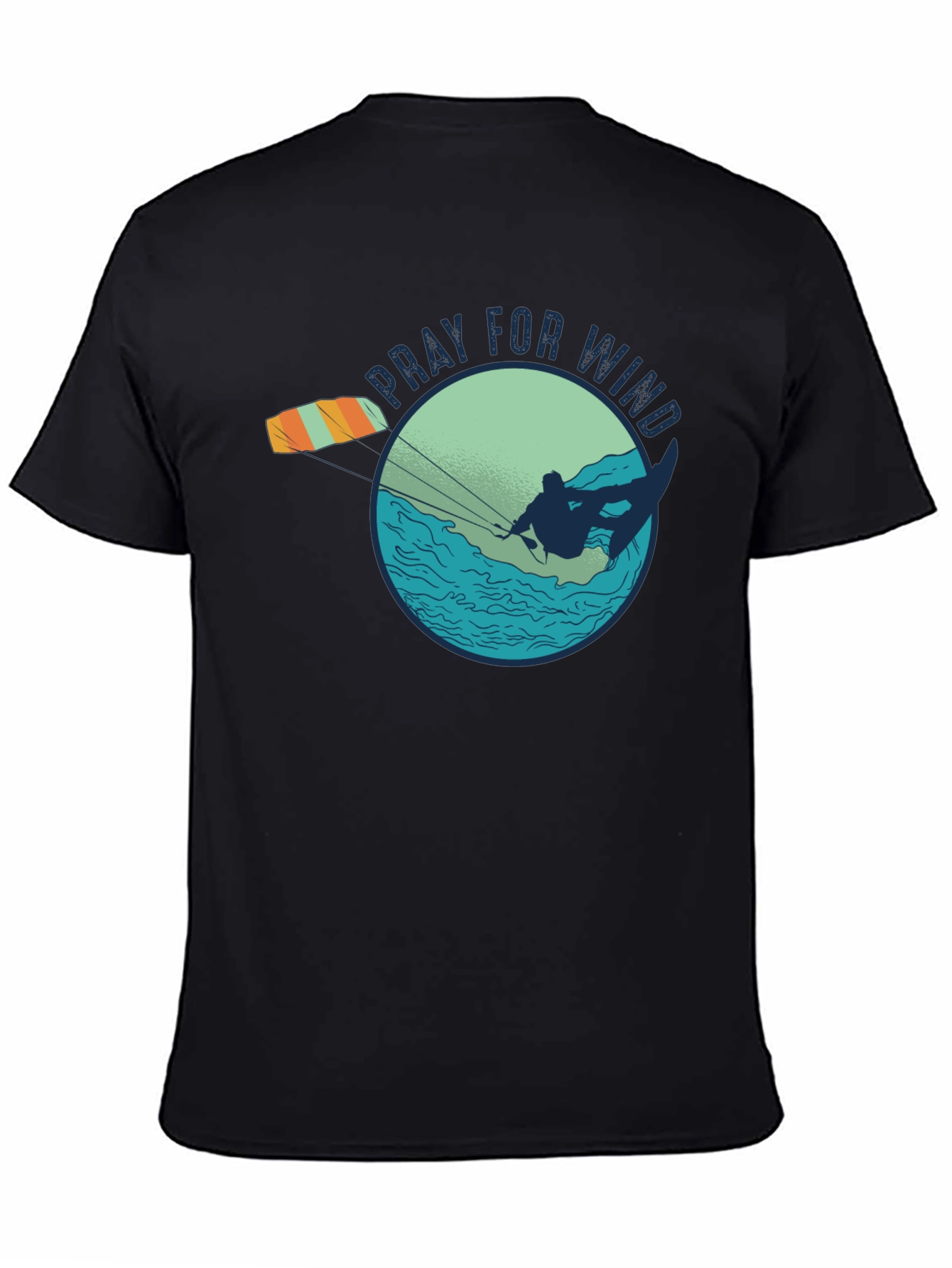 Pray For Wind Kiteboarding Graphic Tee
