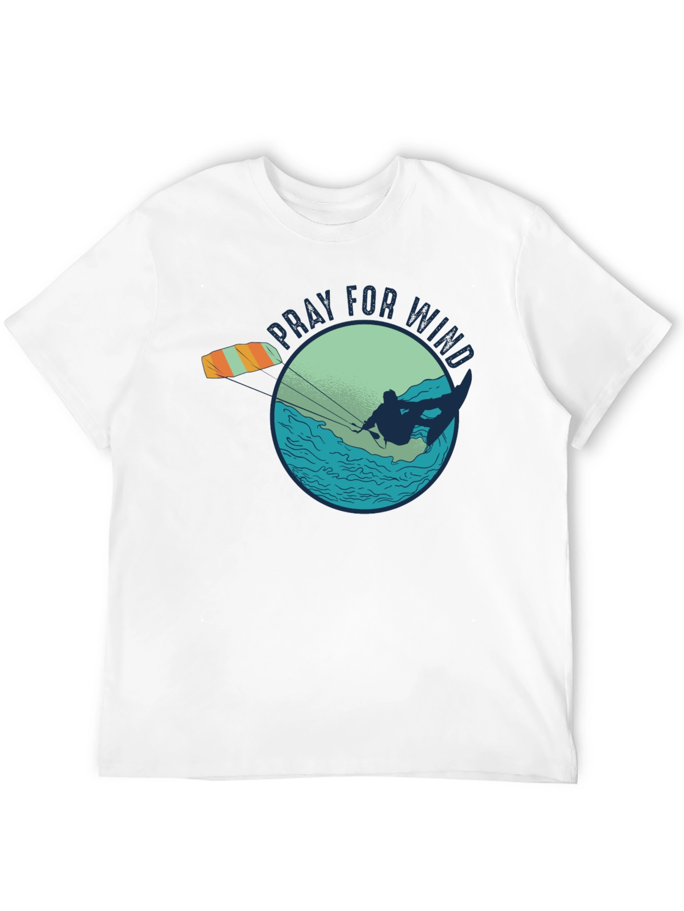Pray For Wind Kiteboarding Graphic Tee