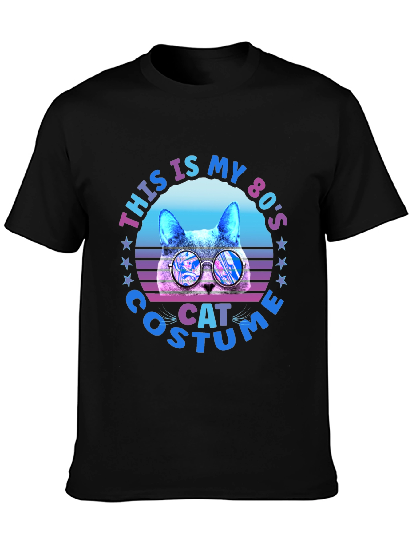 80s Cat Costume Graphic T-Shirt