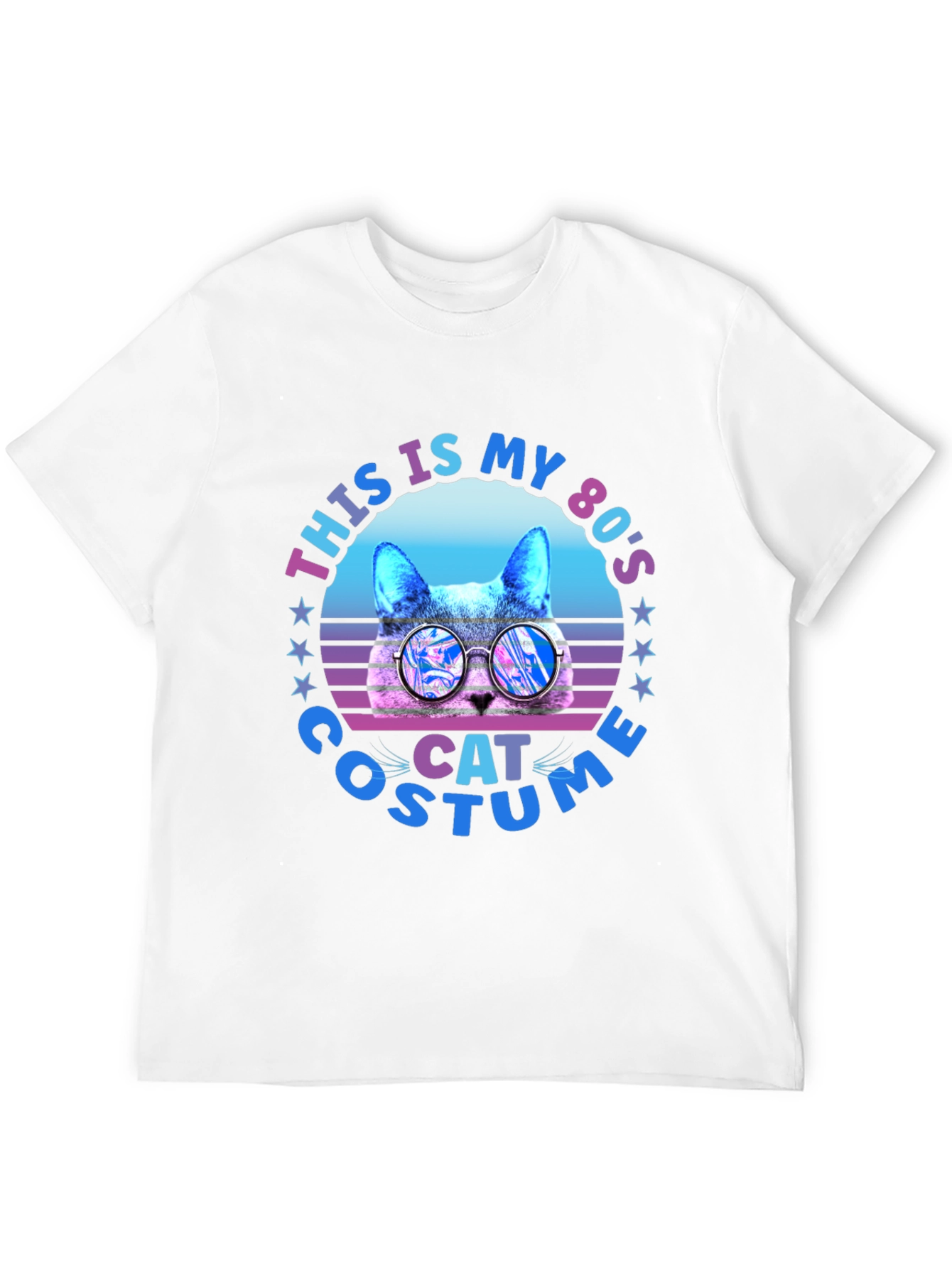 80s Cat Costume Graphic T-Shirt