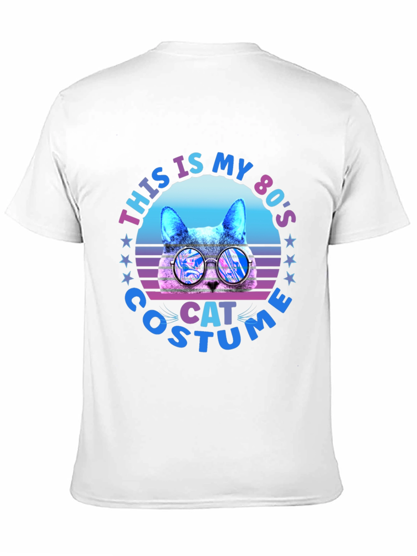 80s Cat Costume Graphic T-Shirt
