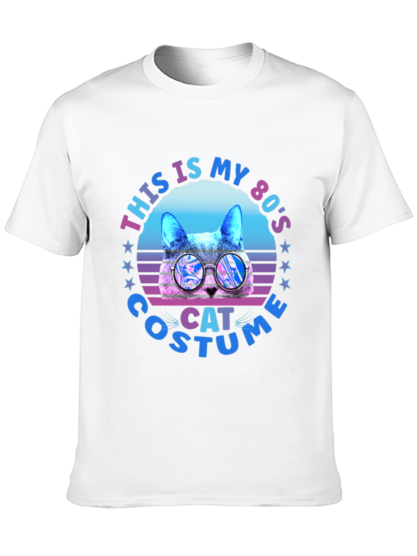 80s Cat Costume Graphic T-Shirt