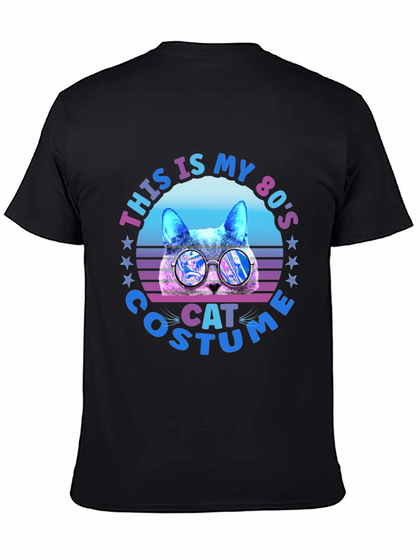 80s Cat Costume Graphic T-Shirt