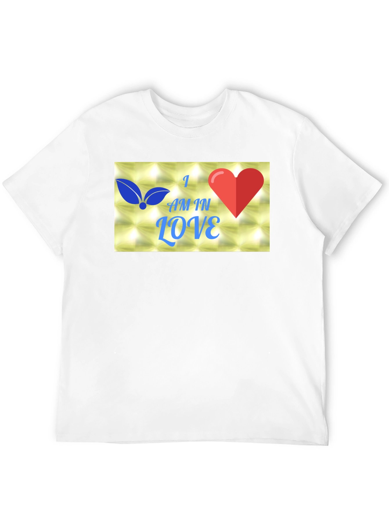 I Am In Love Graphic Black T-Shirt