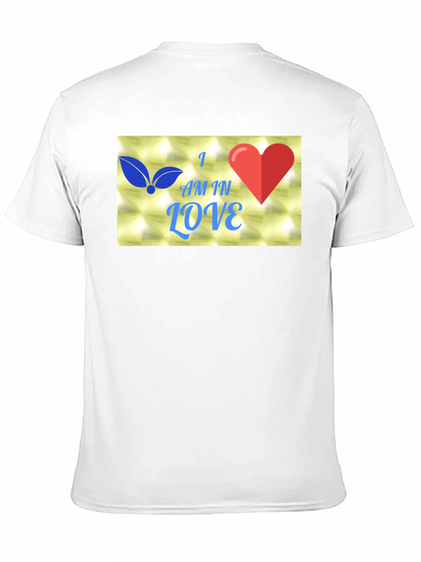 I Am In Love Graphic Black T-Shirt