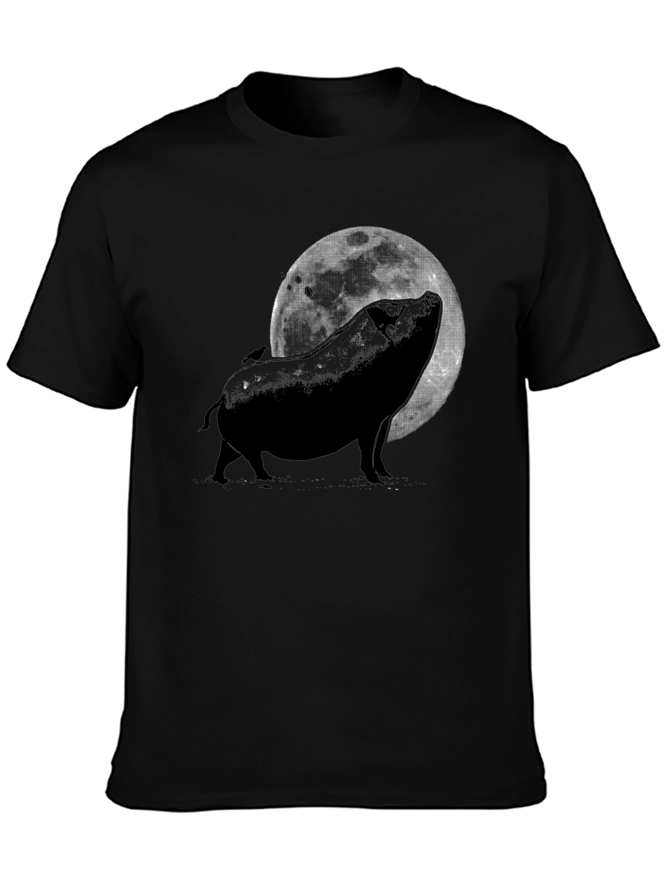 Pig Howling at the Moon Graphic Tee