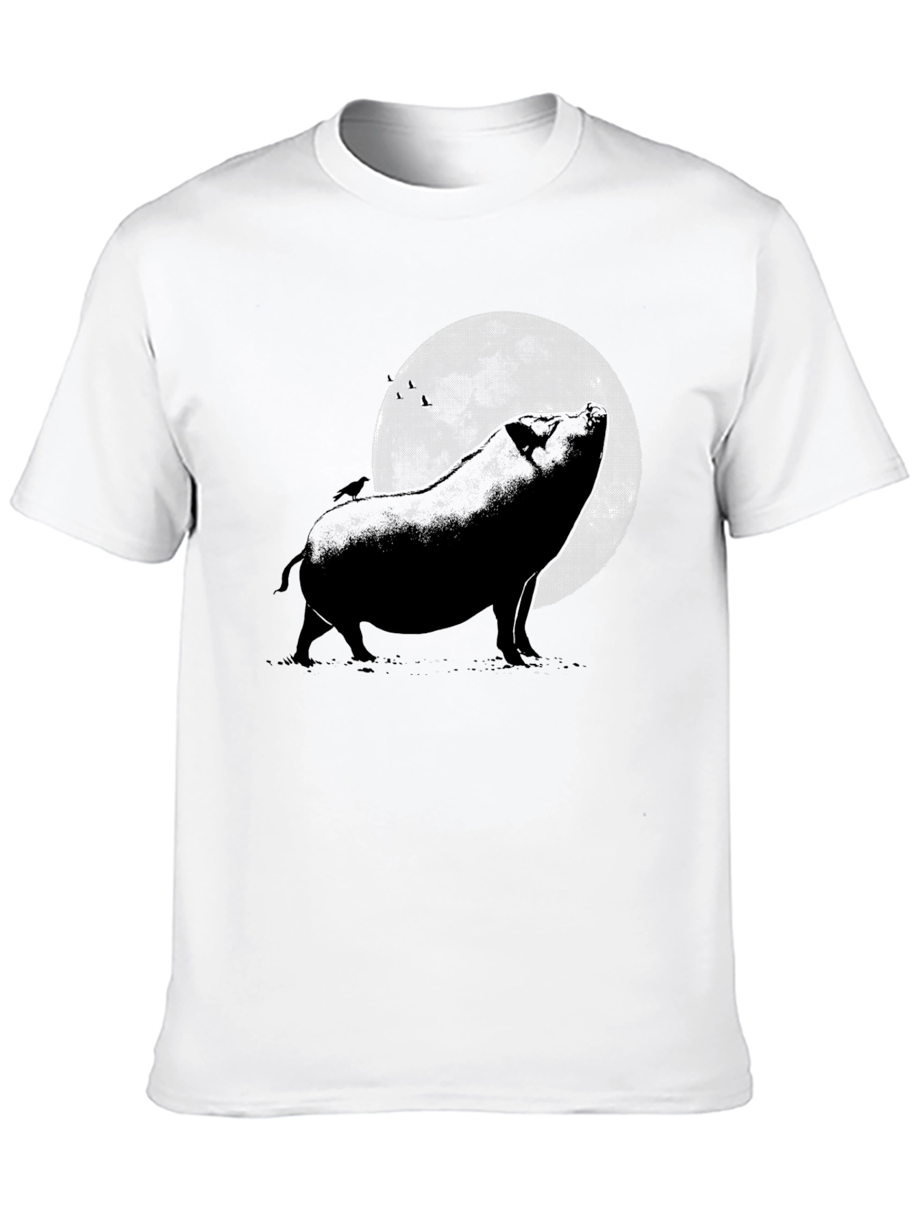 Pig Howling at the Moon Graphic Tee