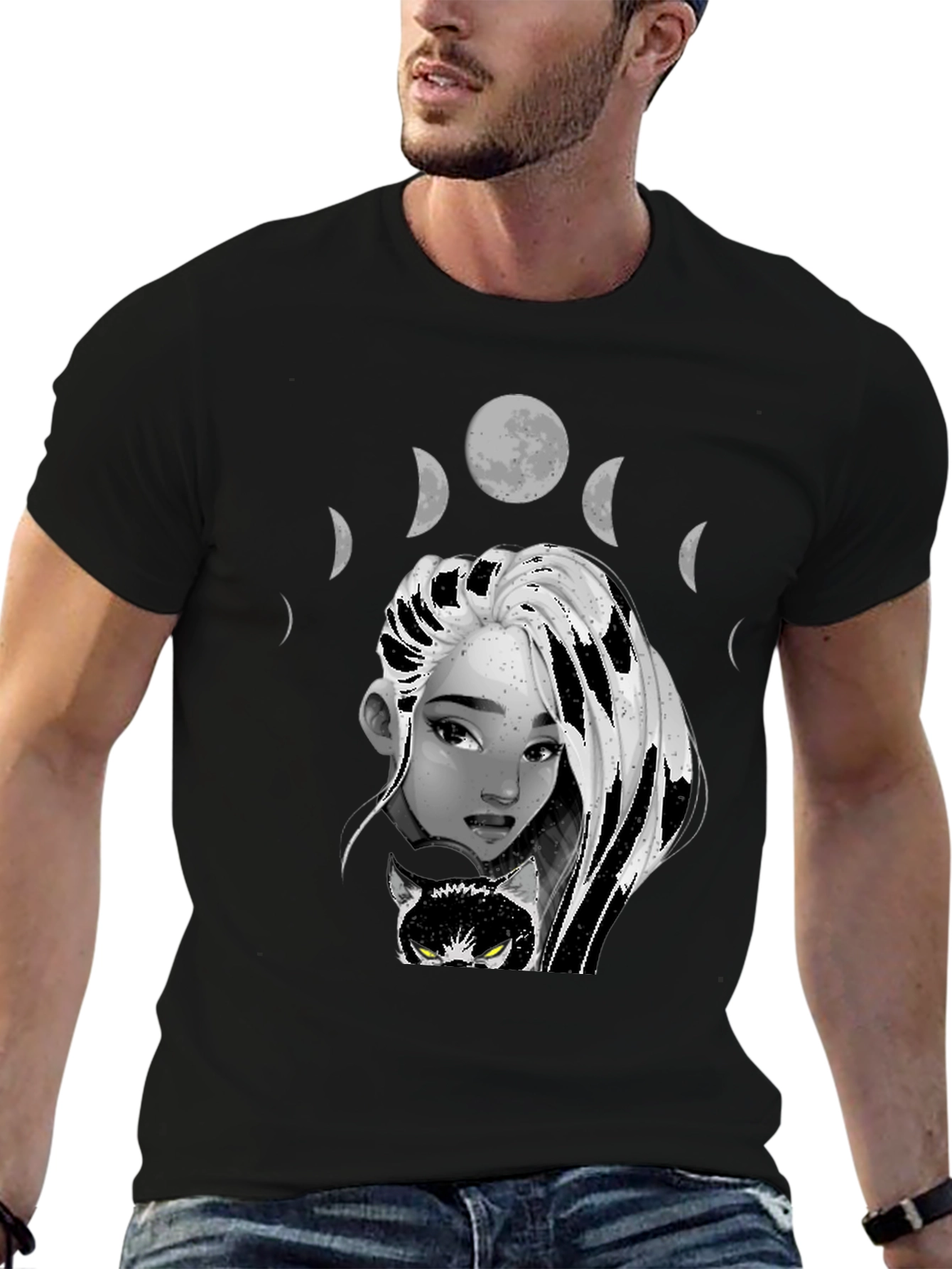 Mystic Moon Phase Graphic Tee