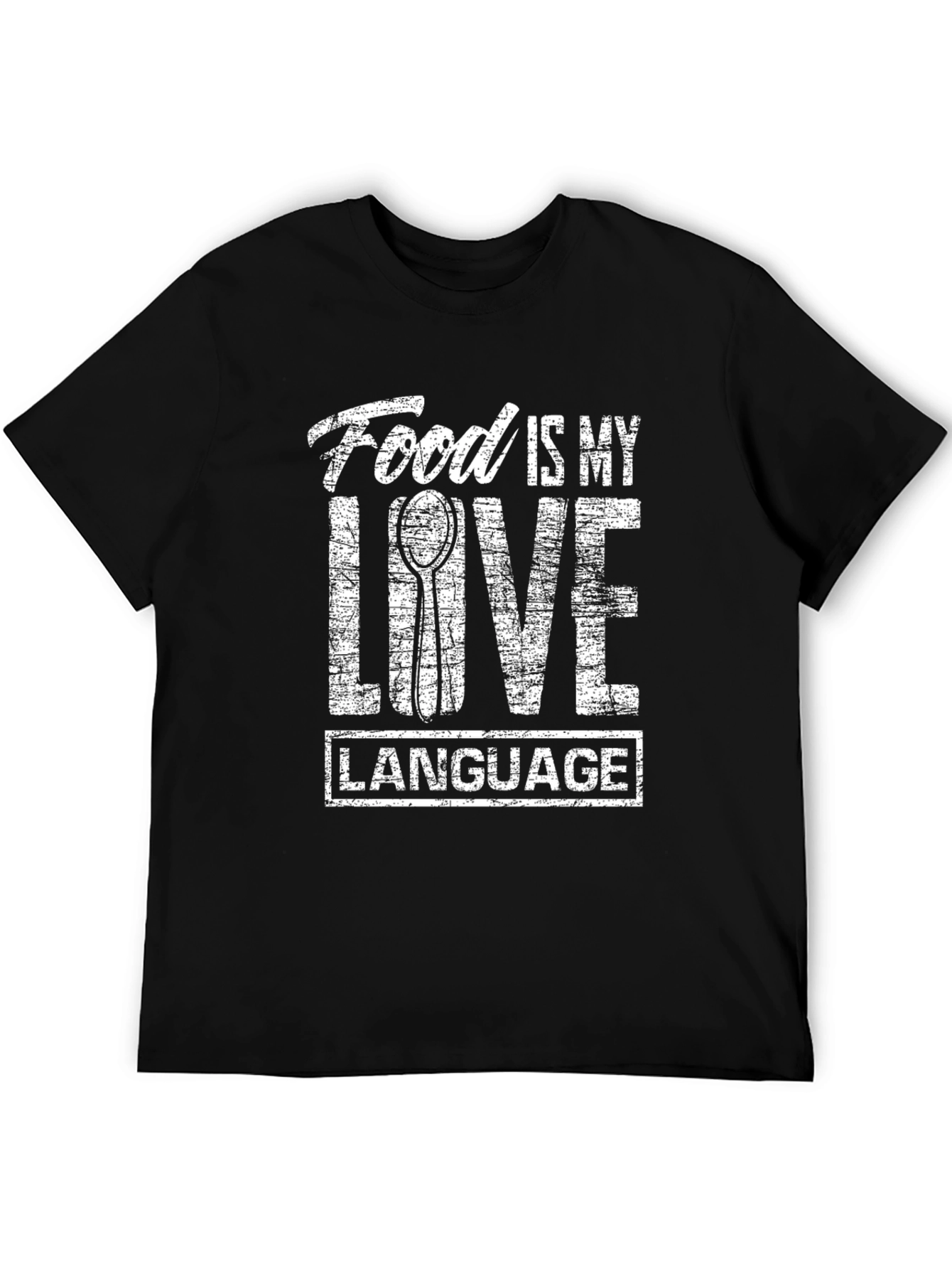 Food Is My Love Language T-Shirt - Black