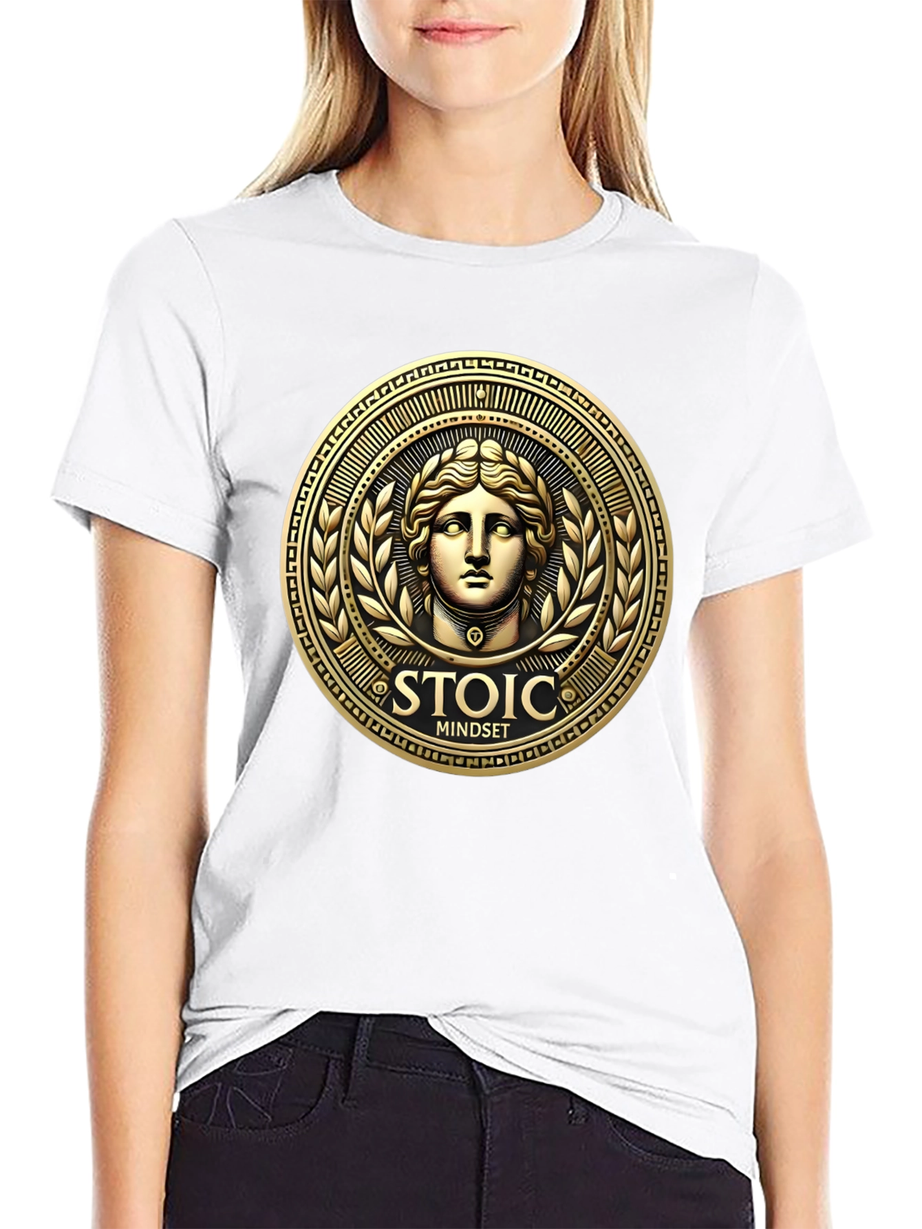 Stoic Mindset Graphic Tee - Black