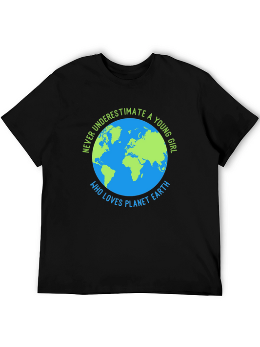 Planet Earth Graphic T-Shirt - Young Girl Supporter