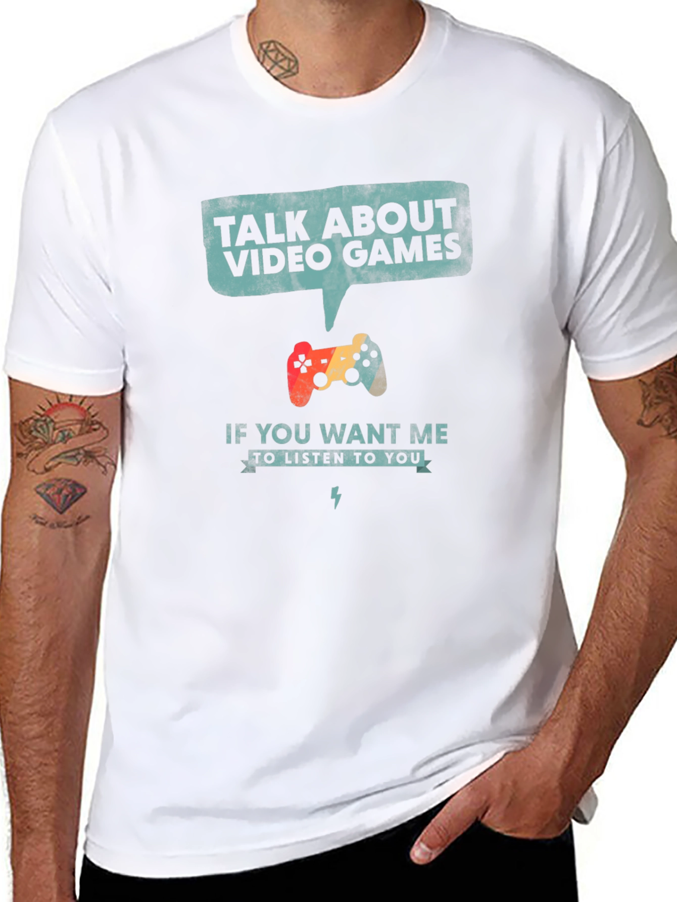 Talk About Video Games Graphic T-Shirt