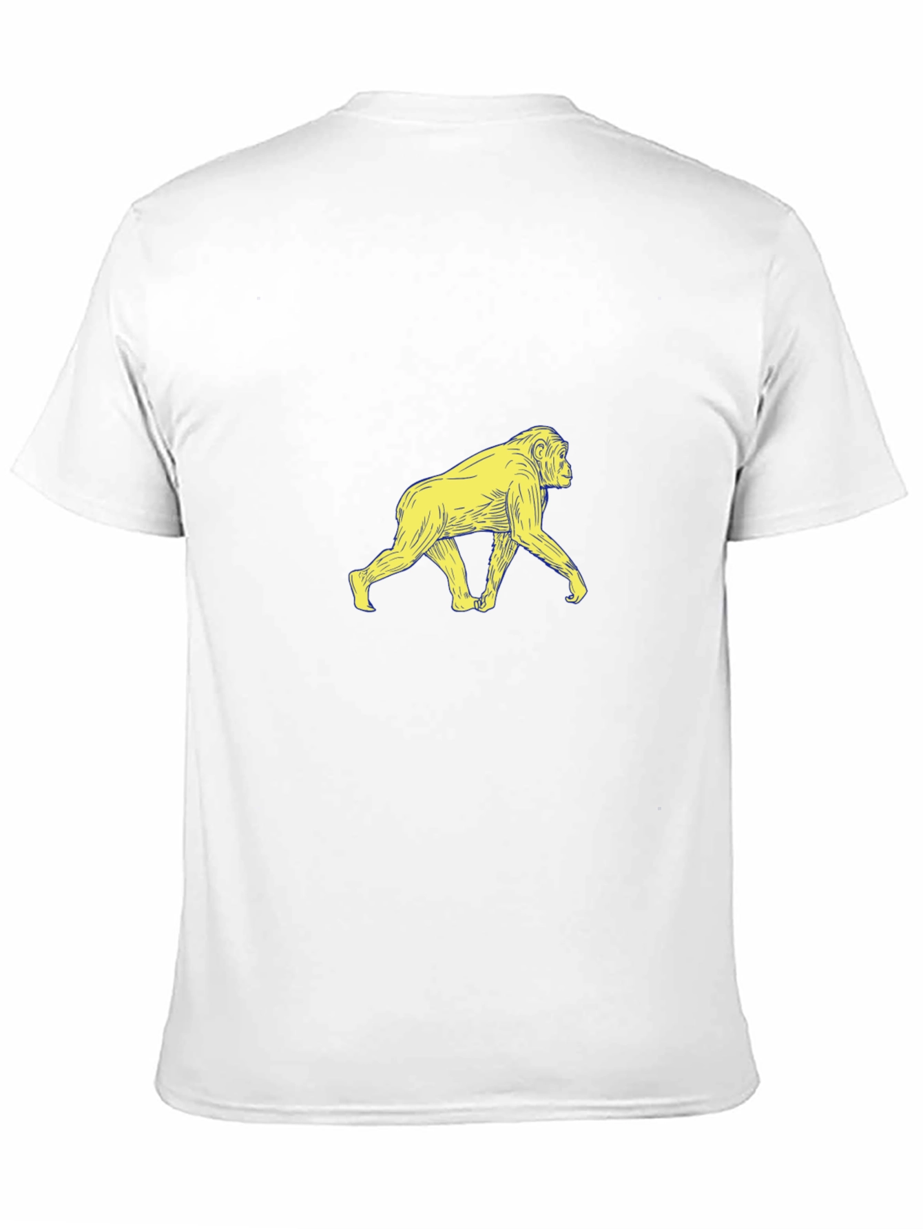 Monkey Graphic Print Mens Black T-Shirt