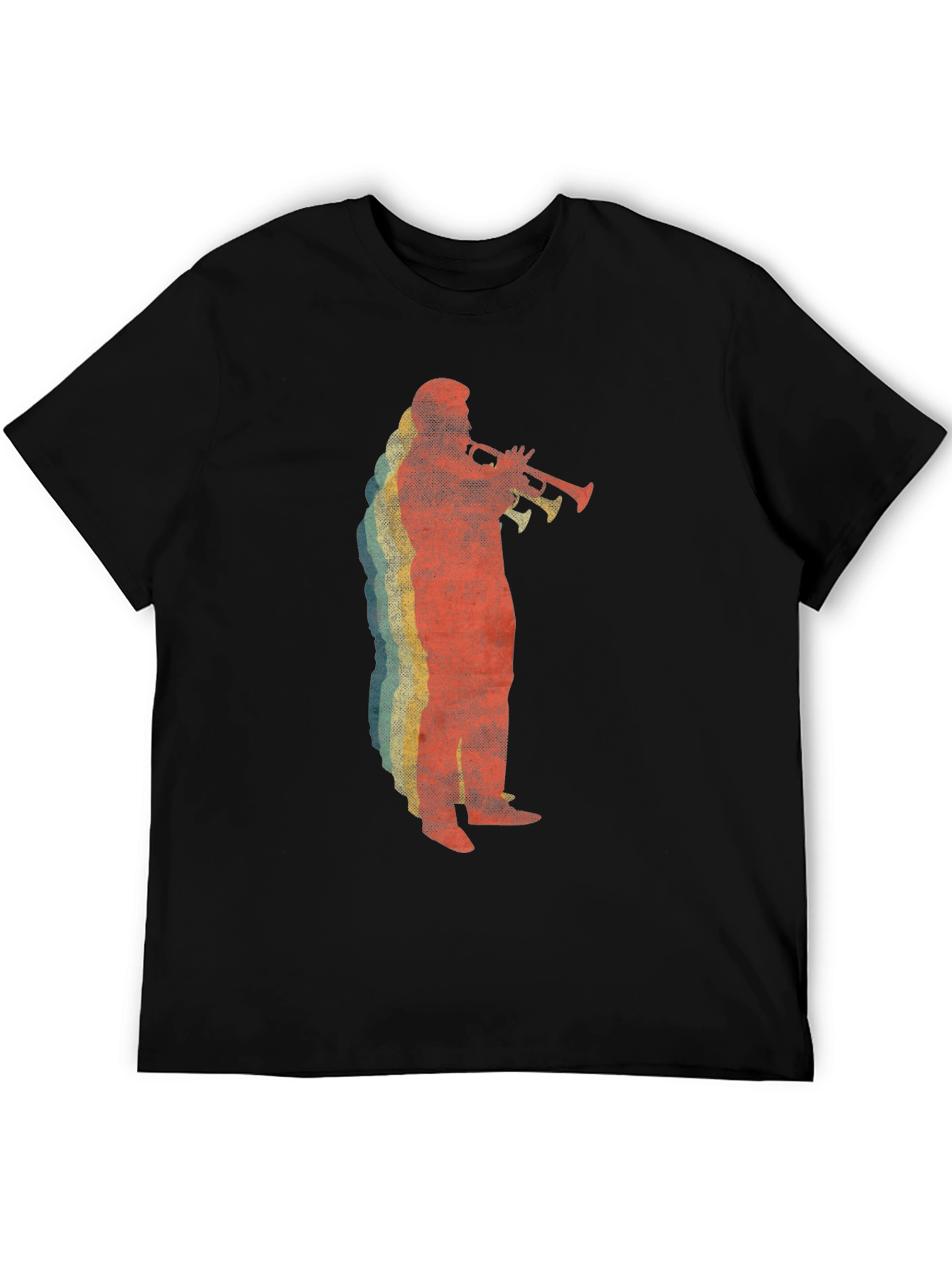 Retro Trumpet Player Graphic Tee