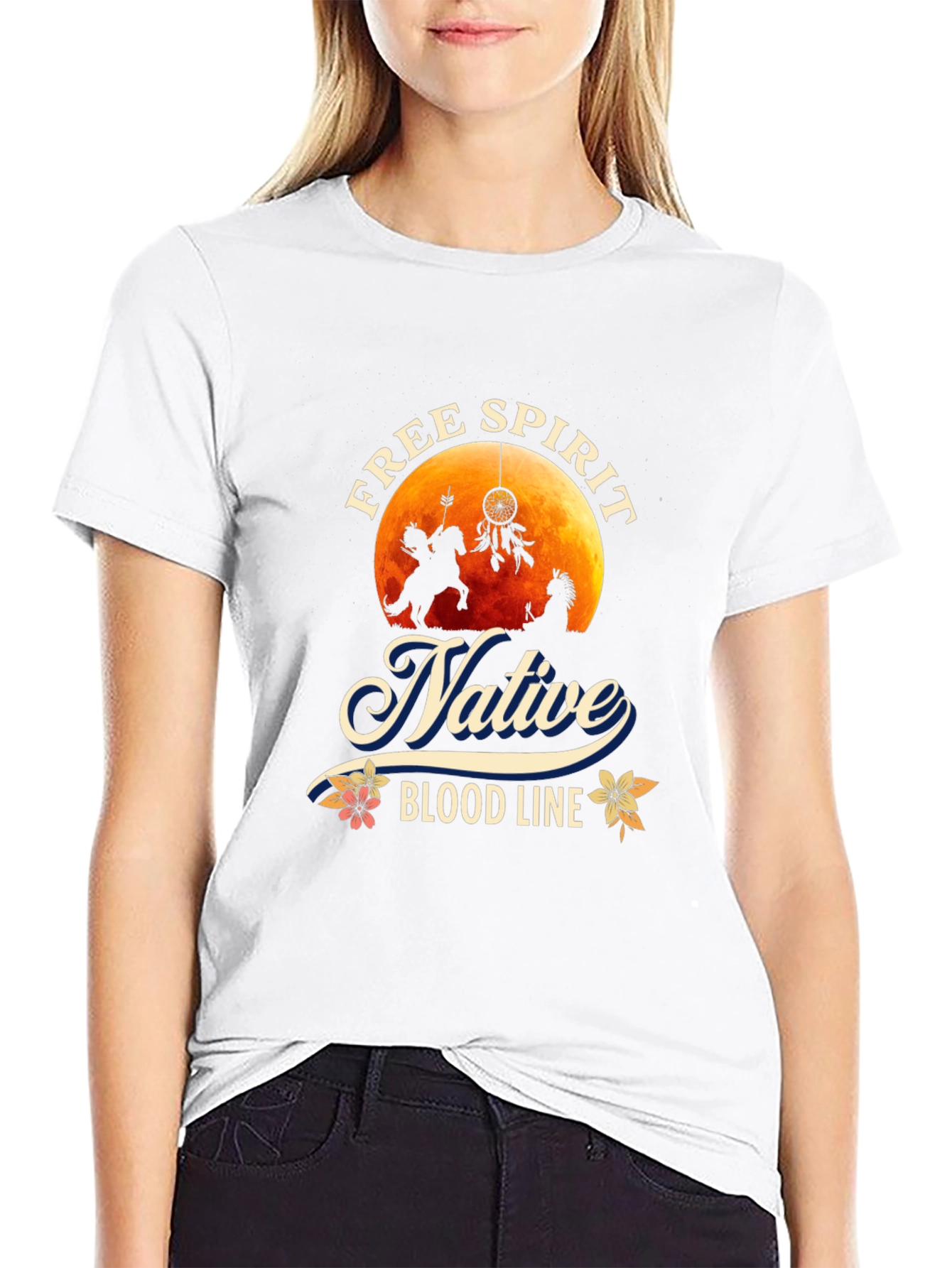 Native Free Spirit Black T-Shirt