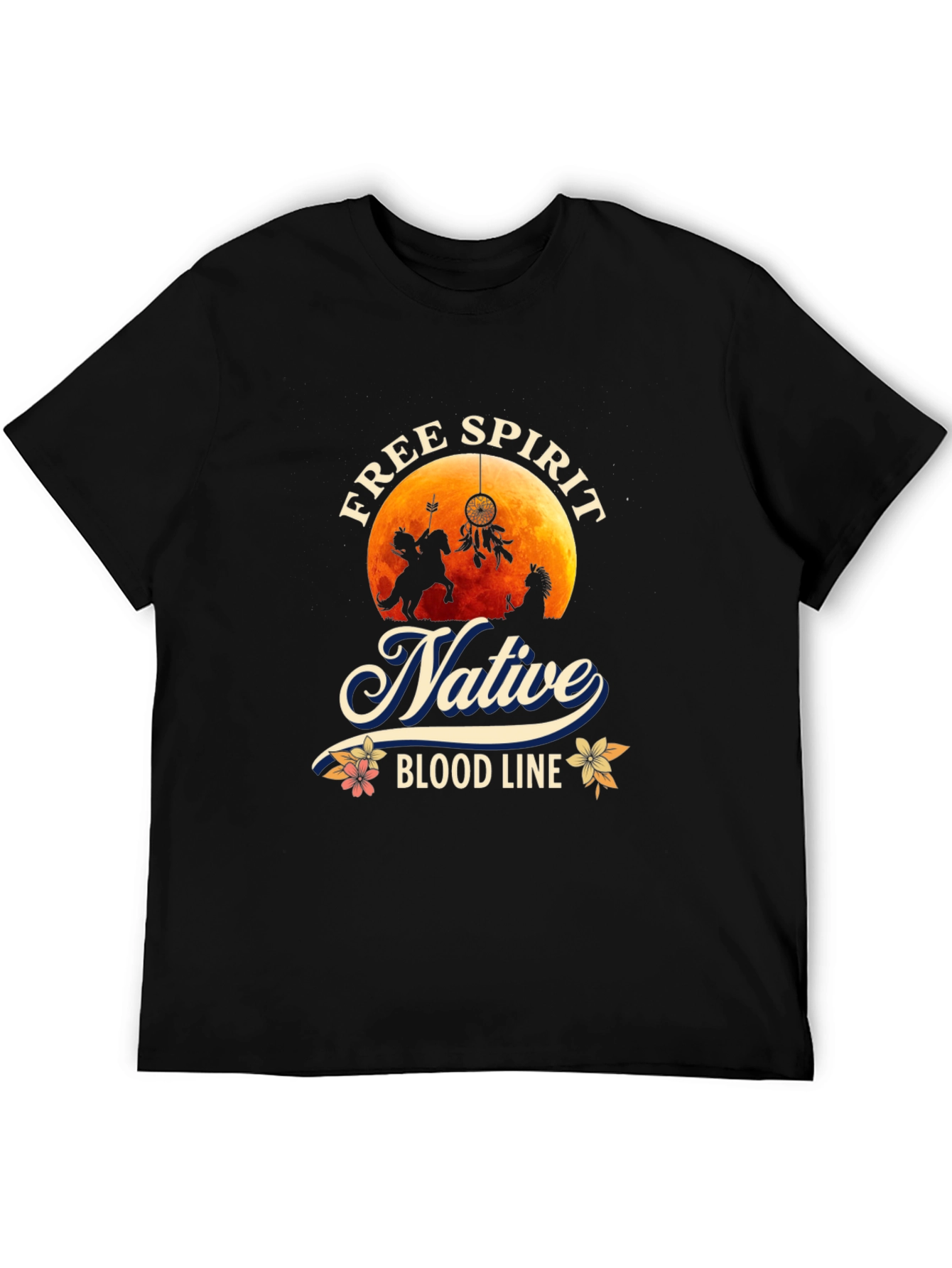 Native Free Spirit Black T-Shirt