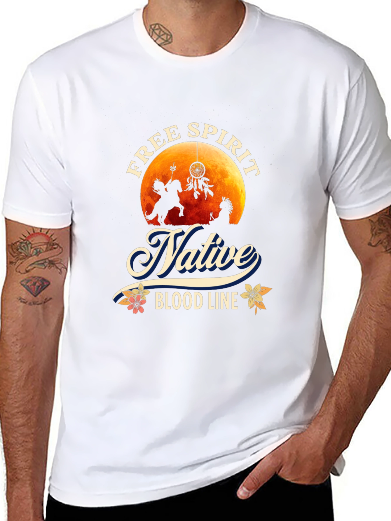 Native Free Spirit Black T-Shirt