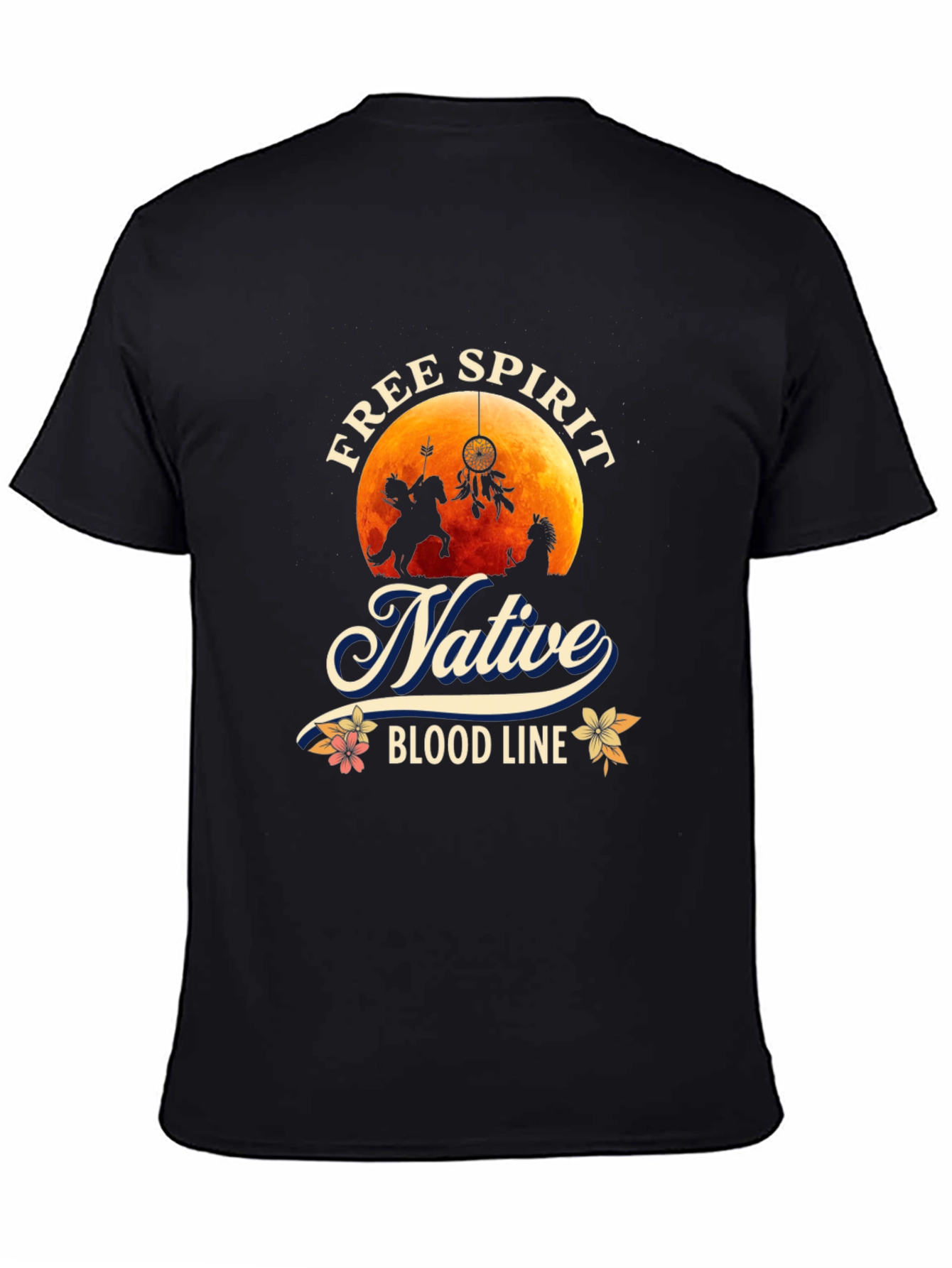 Native Free Spirit Black T-Shirt