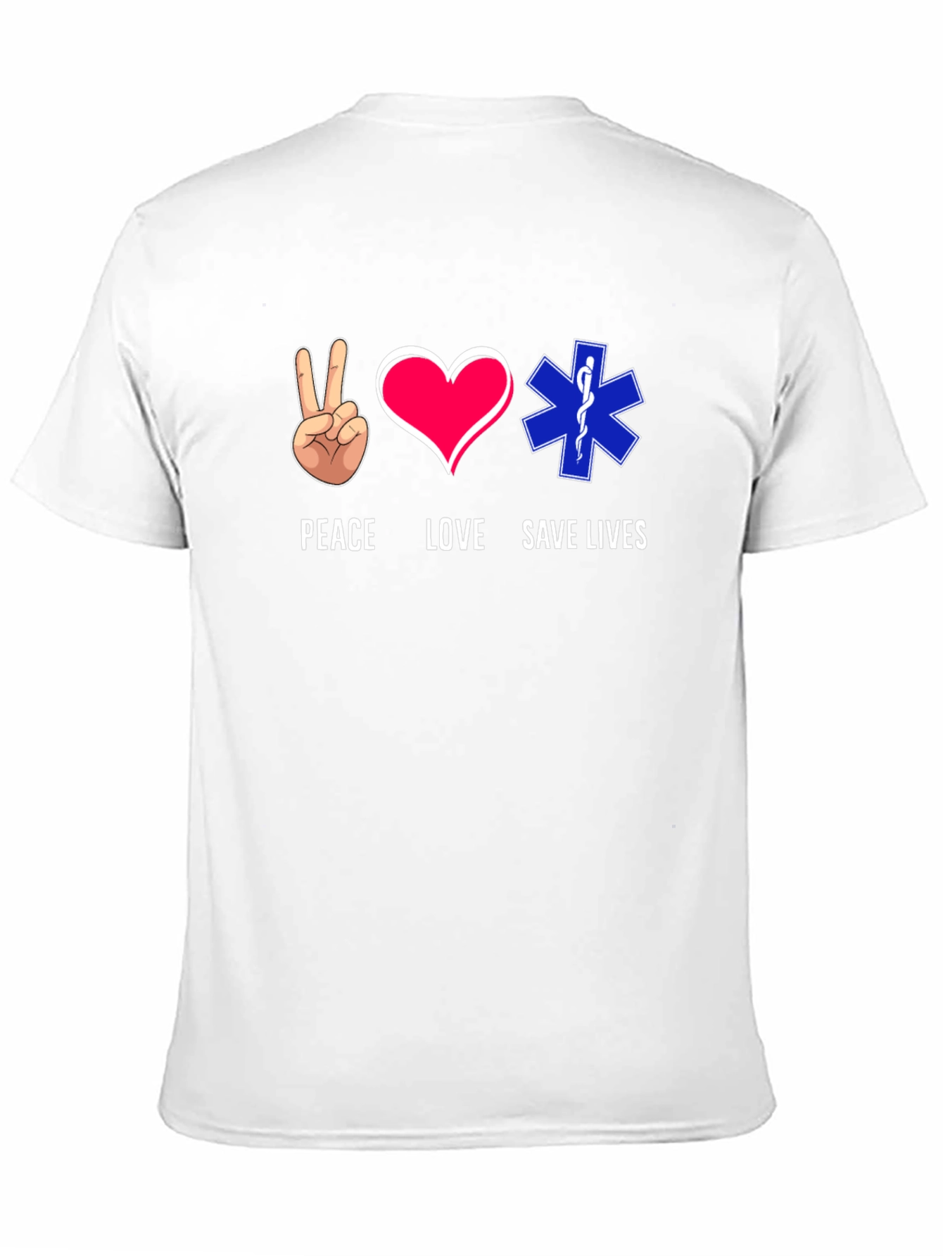 Peace Love Save Lives Graphic T-Shirt