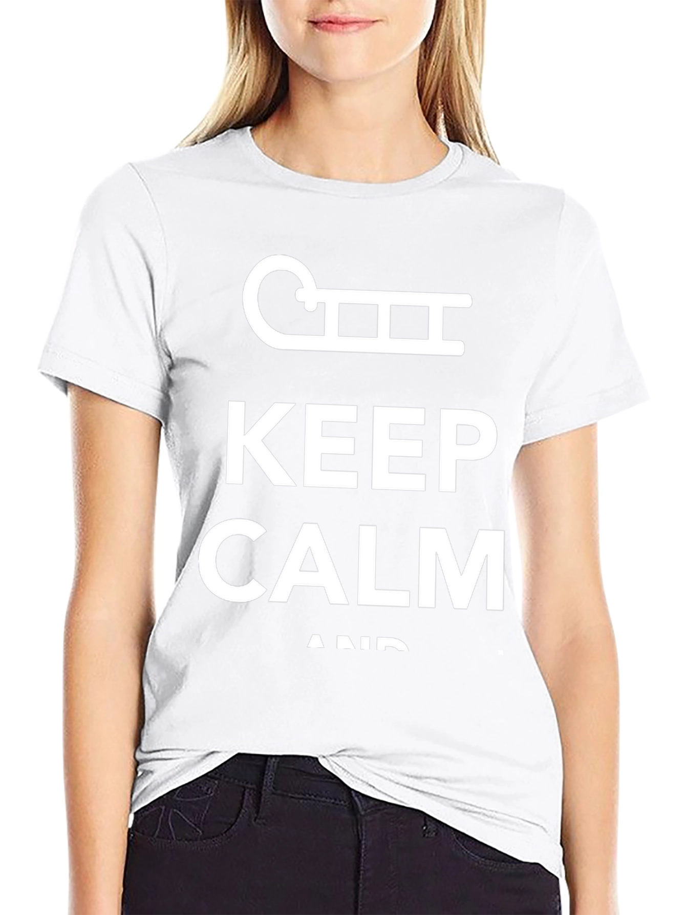 Keep Calm and Sleigh On! Black T-Shirt