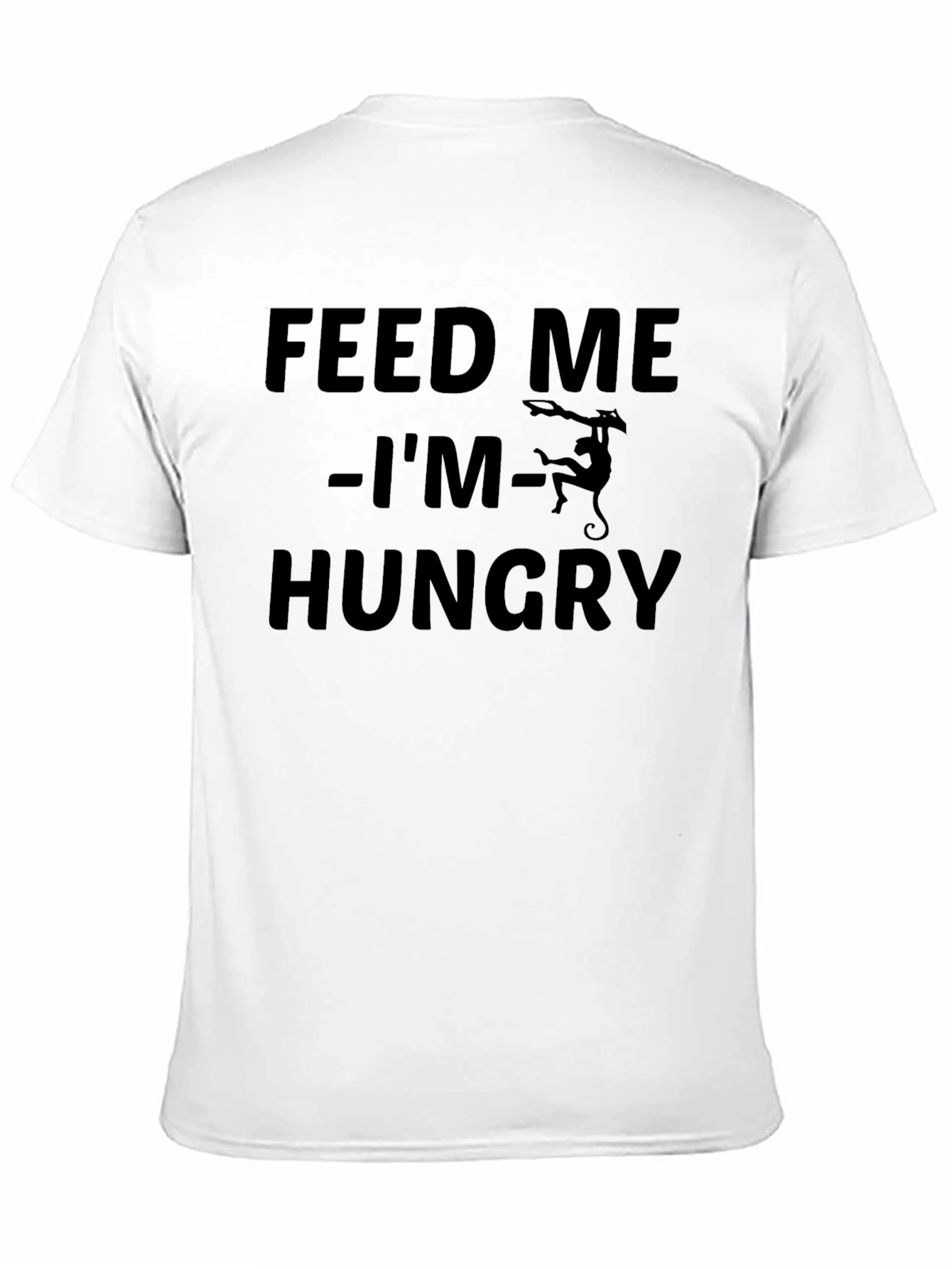 Feed Me Hungry Monkey Graphic T-Shirt