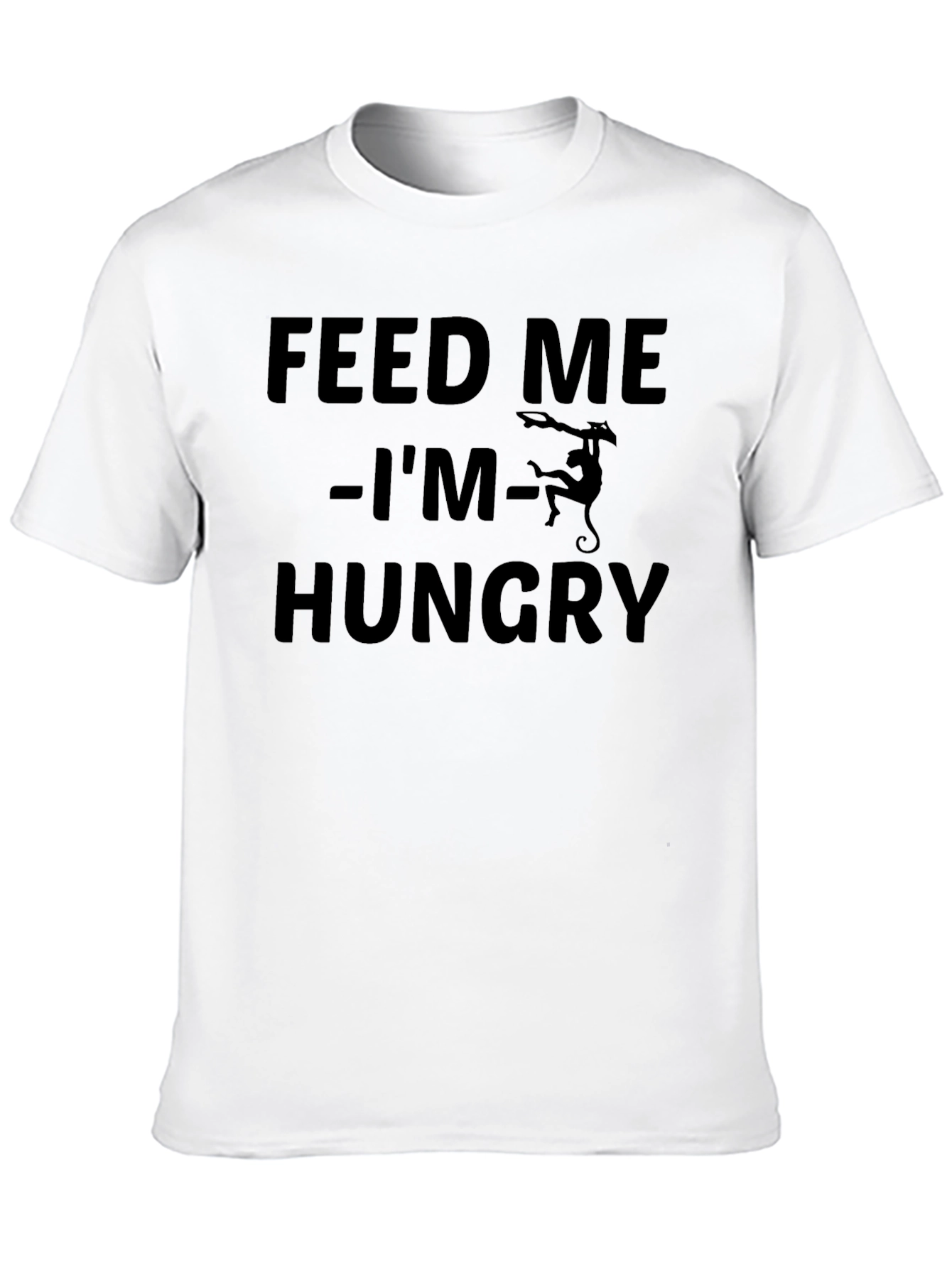 Feed Me Hungry Monkey Graphic T-Shirt