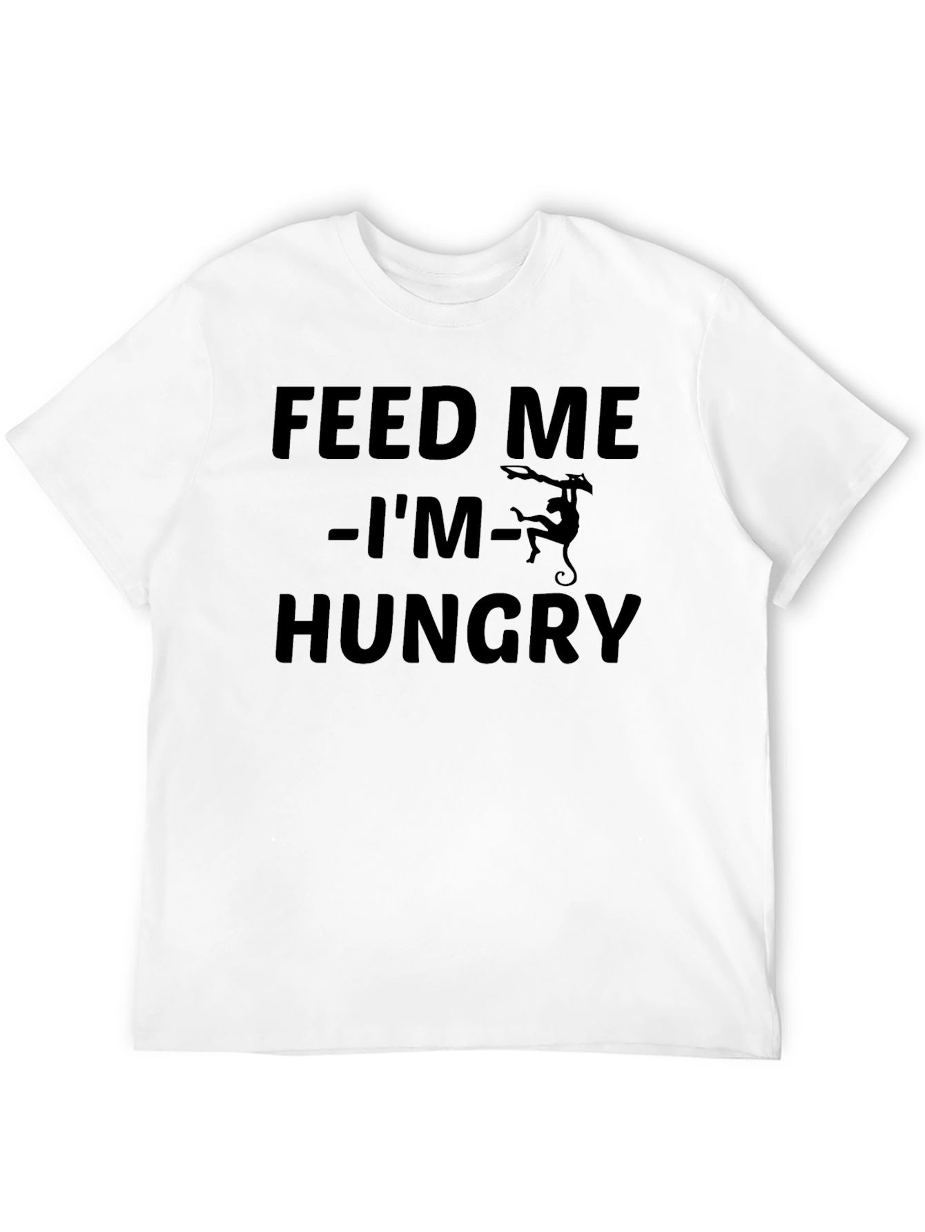 Feed Me Hungry Monkey Graphic T-Shirt