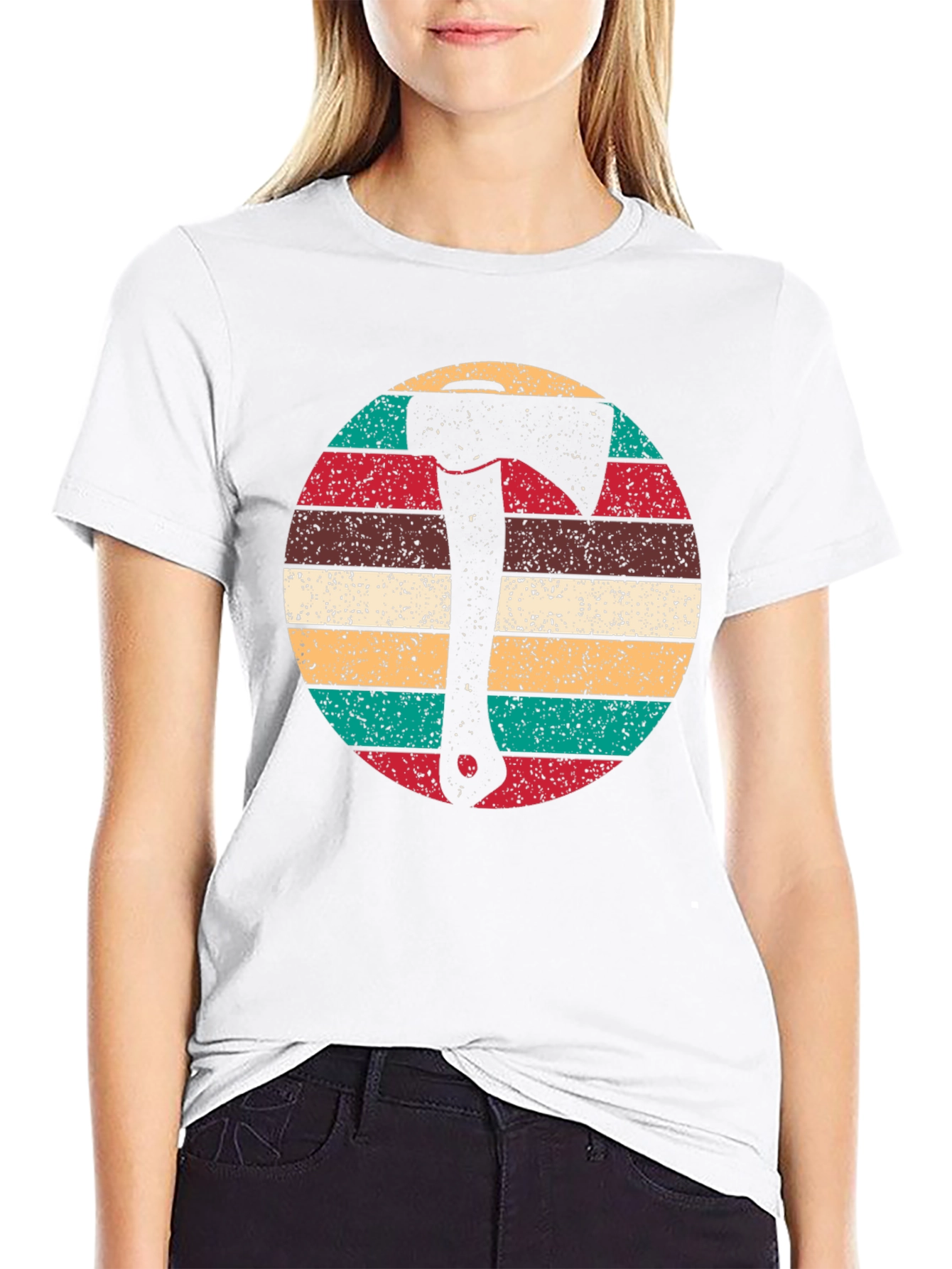 Retro Axe Graphic Tee - Logger Style