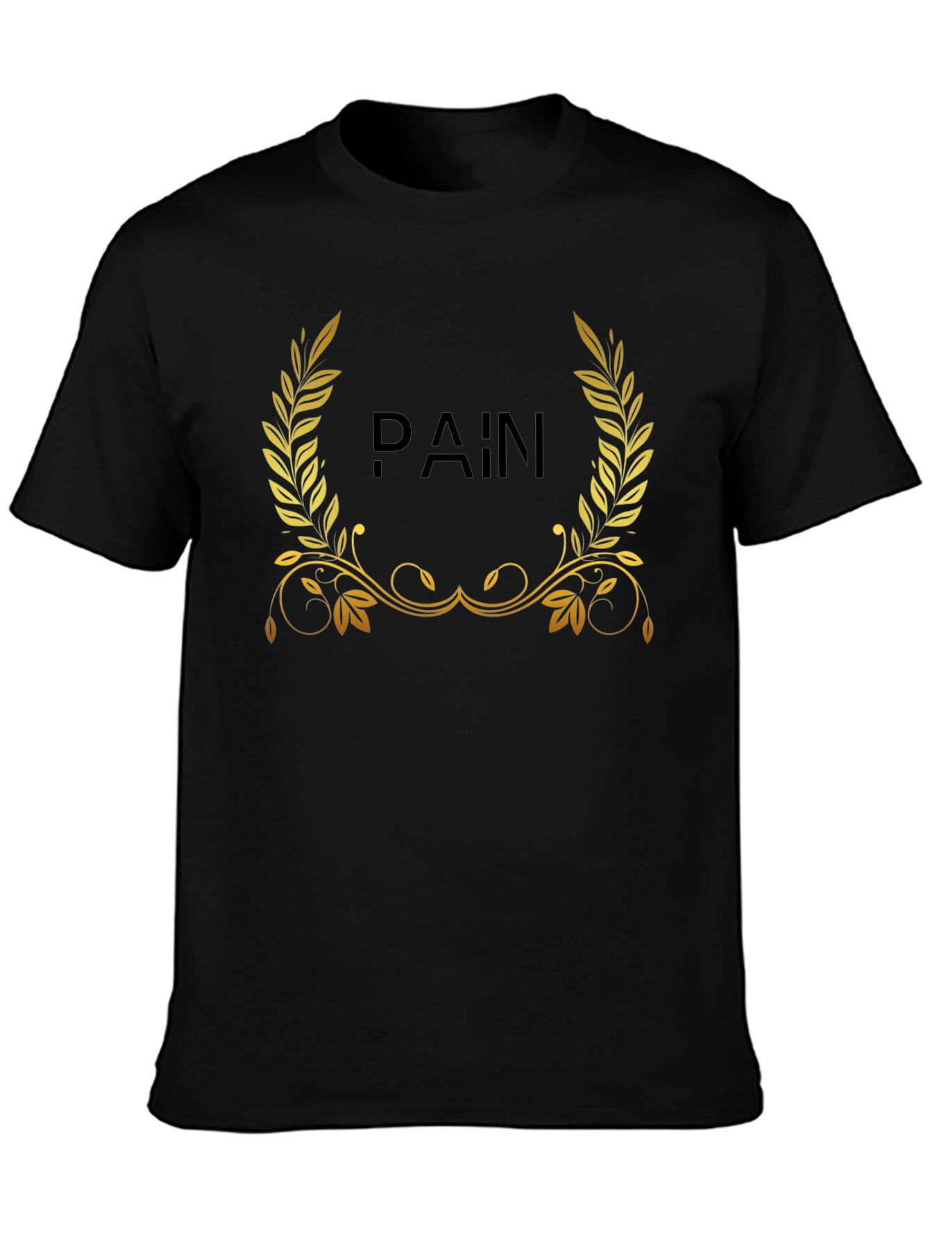 Pain Wreath Graphic T-Shirt - Black
