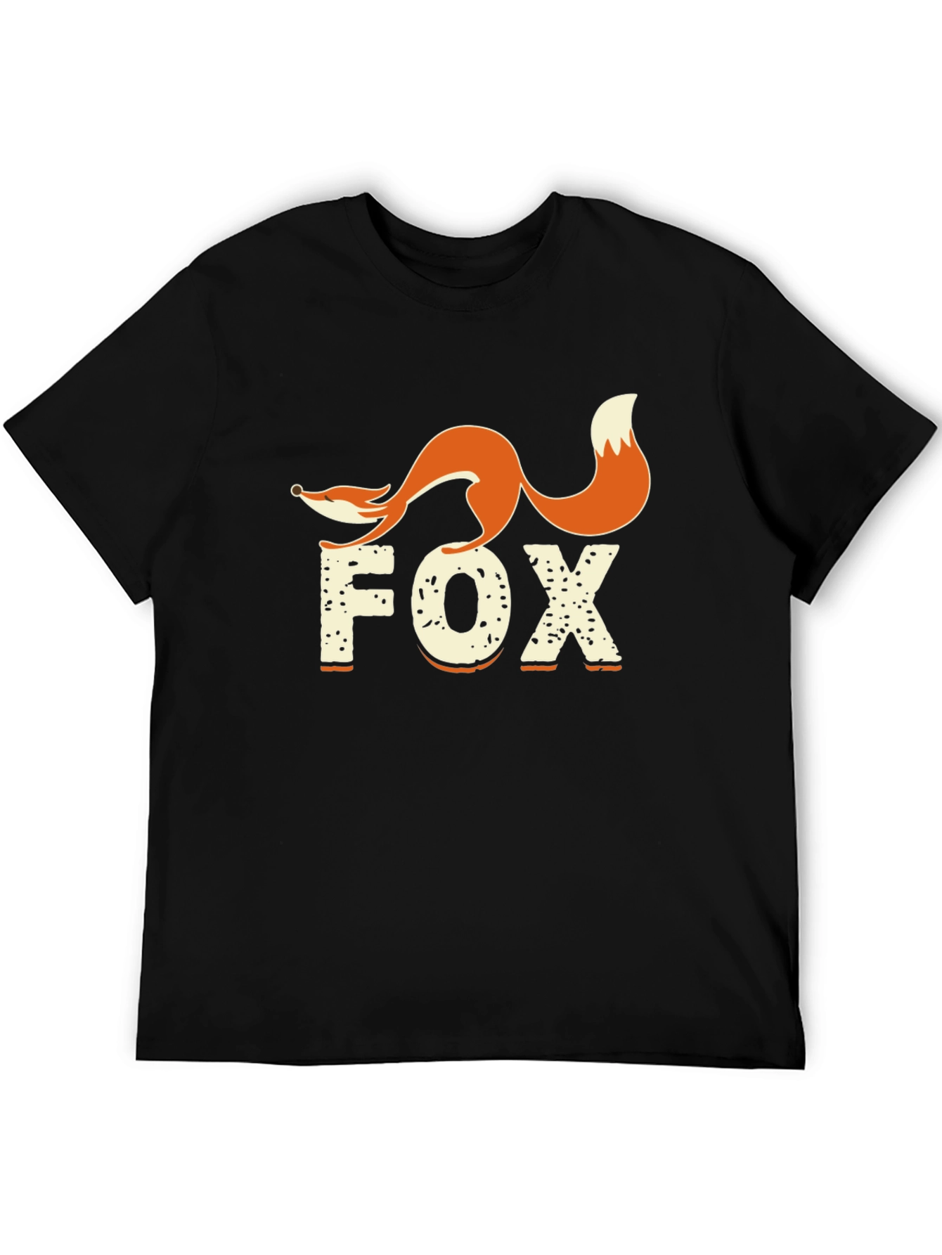 Fox Graphic Print Crew Neck T-Shirt