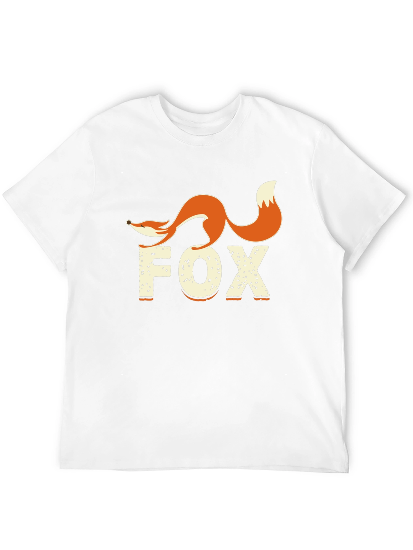 Fox Graphic Print Crew Neck T-Shirt