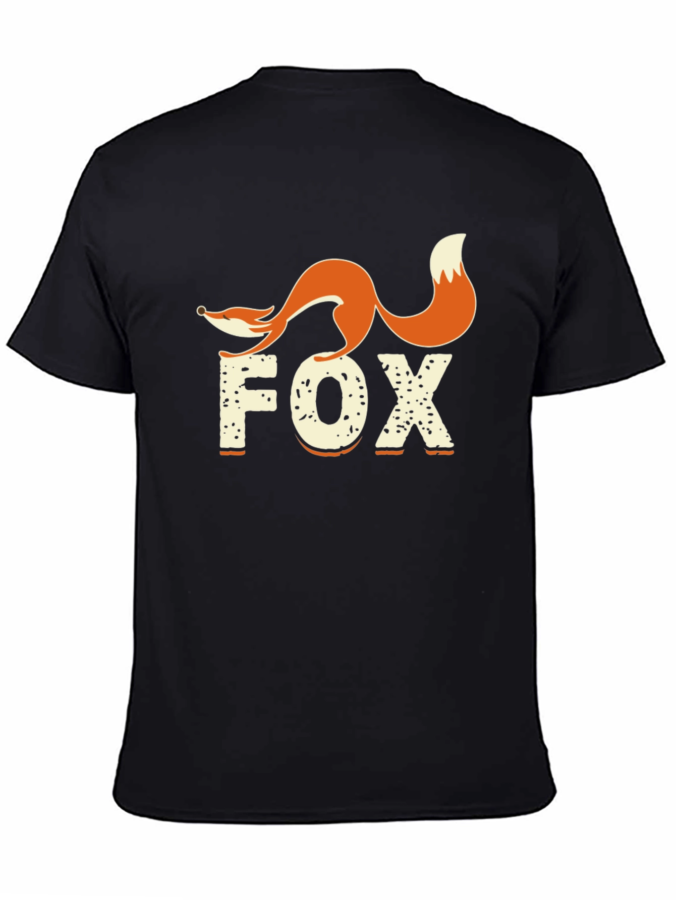 Fox Graphic Print Crew Neck T-Shirt
