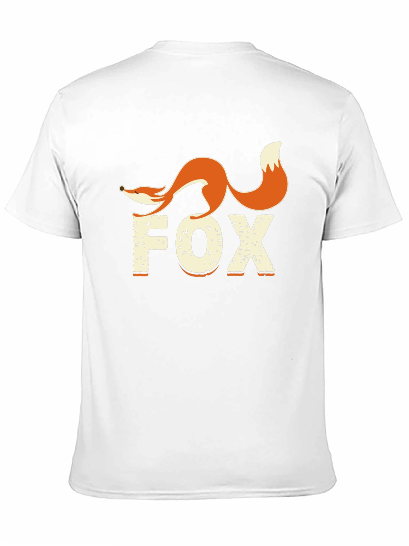 Fox Graphic Print Crew Neck T-Shirt