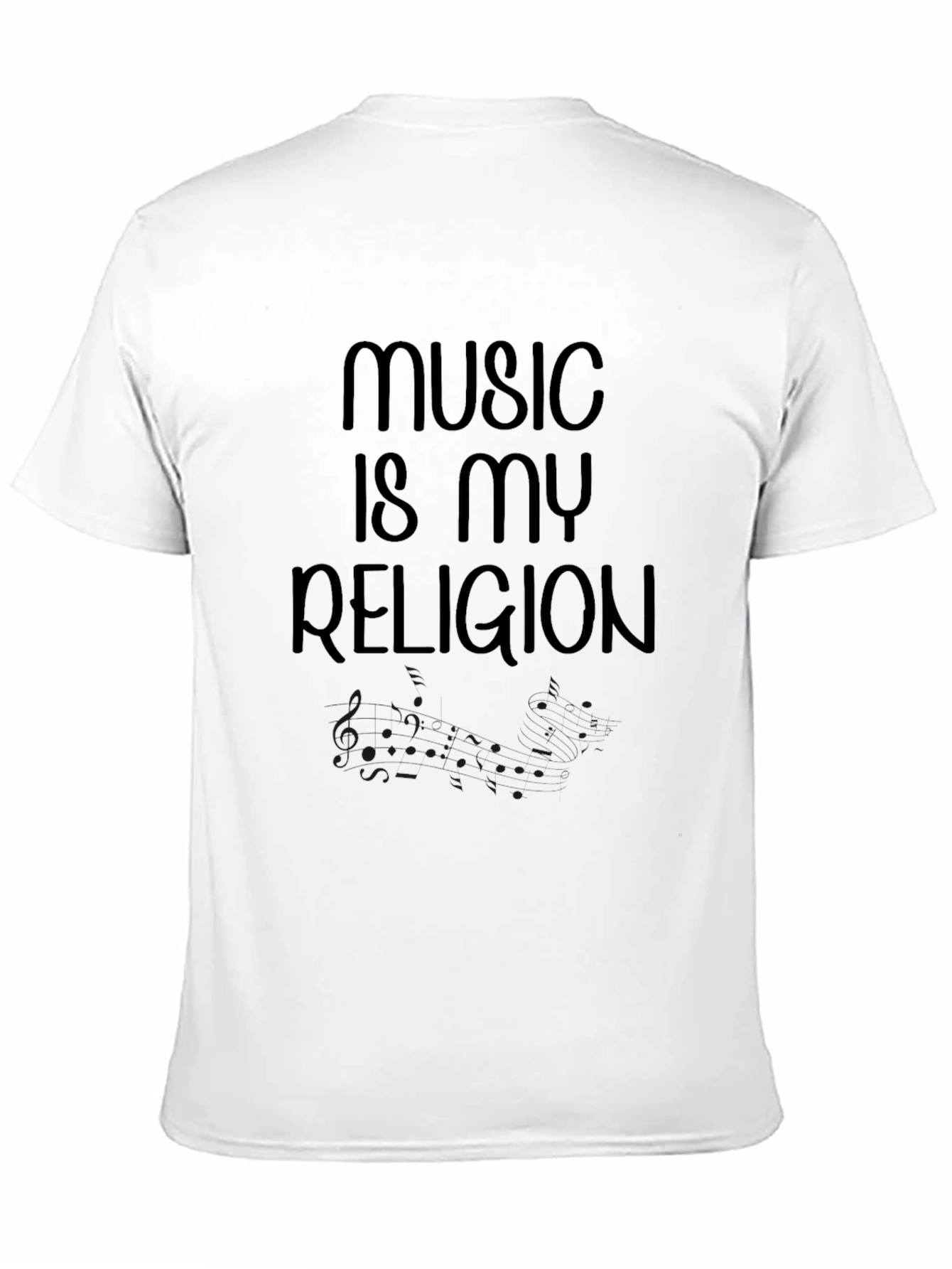 Music is My Religion Black T-Shirt