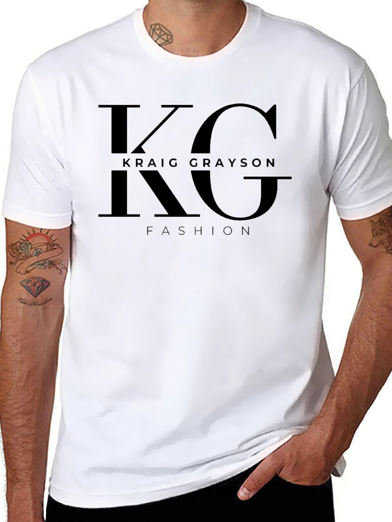 Kraic Grayson Fashion Black Tee